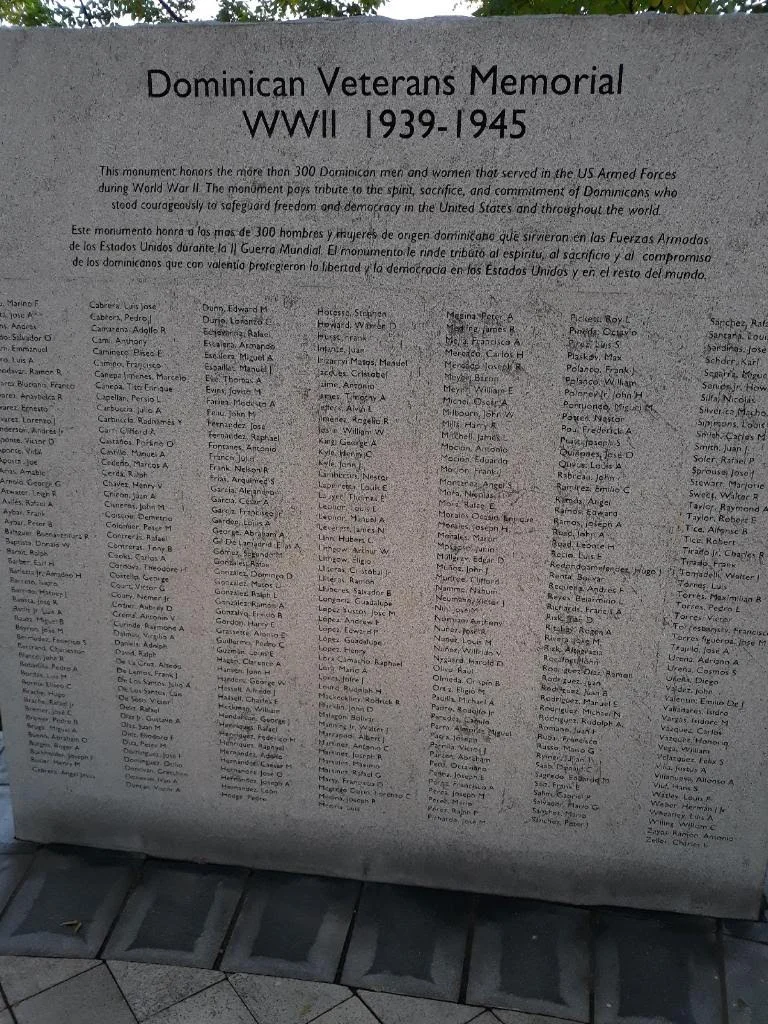 Monumento dedicado a veteranos dominicanos que participaron en la Segunda Guerra Mundial/Foto: Melbin Peralta.
