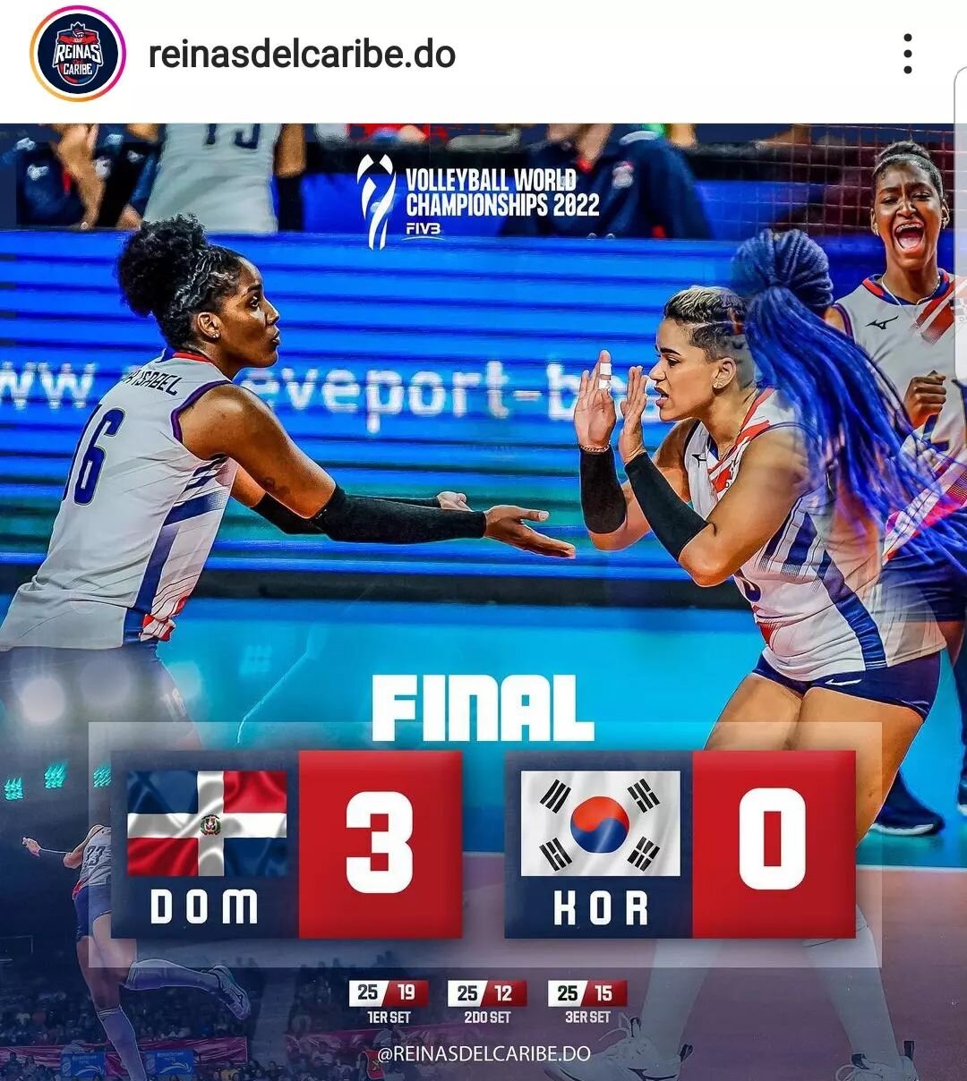 Hoy @reinasdelcaribe.do se enfrentan a Croacia en el segundo juego del Campeonato Mundial FIVB femenino 2022. Pero antes lee c&oacute;mo les fue en el primer partido yendo a Esendom.com:

Las Reinas del Caribe abren Mundial 2022 con victoria sobre Co