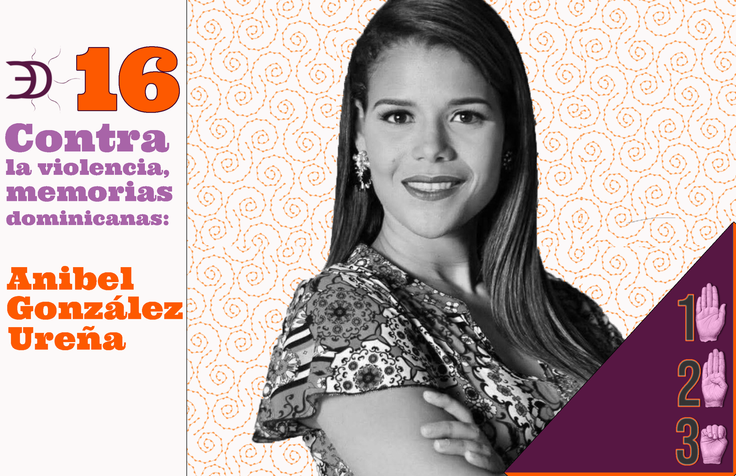 16 contra la violencia, memorias dominicanas: Anibel González Ureña