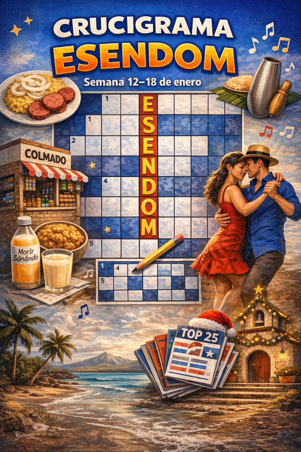 Crucigrama ESENDOM – Semana del 12 al 18 de enero de 2026