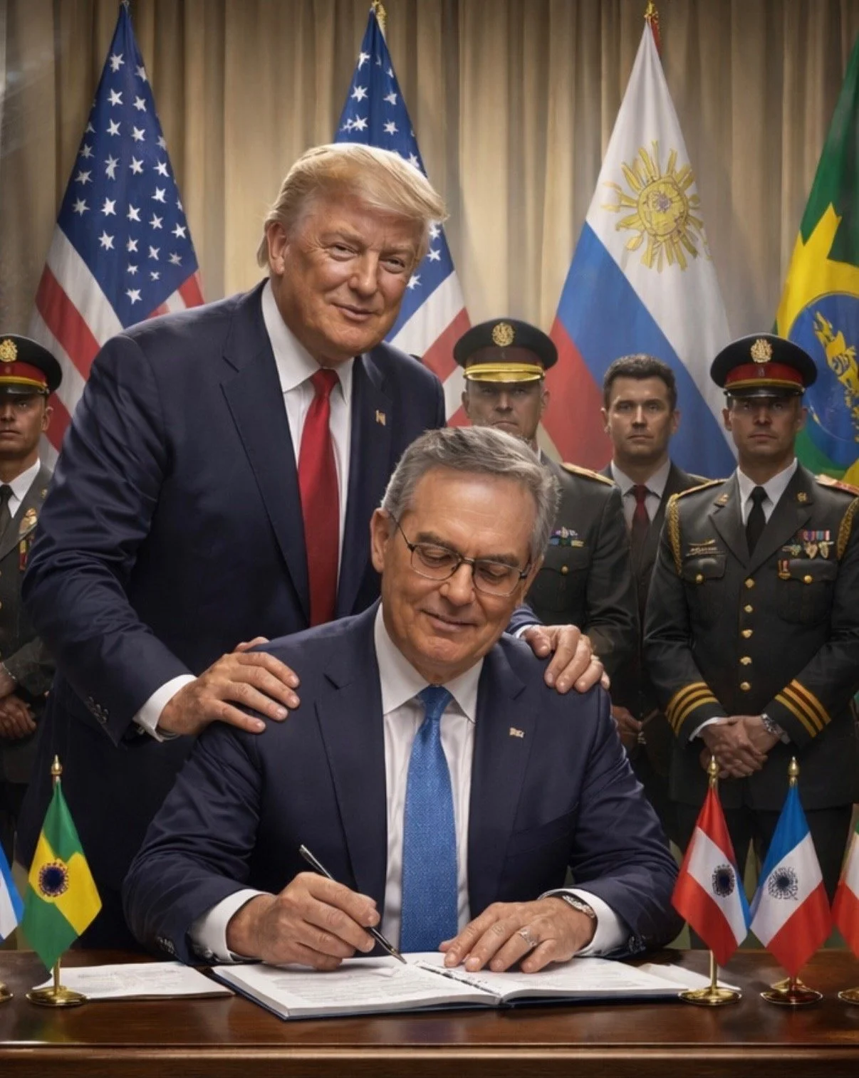 Abinader tiró la primera bola y de una vez calentó en el bullpen de Trump (sátira)