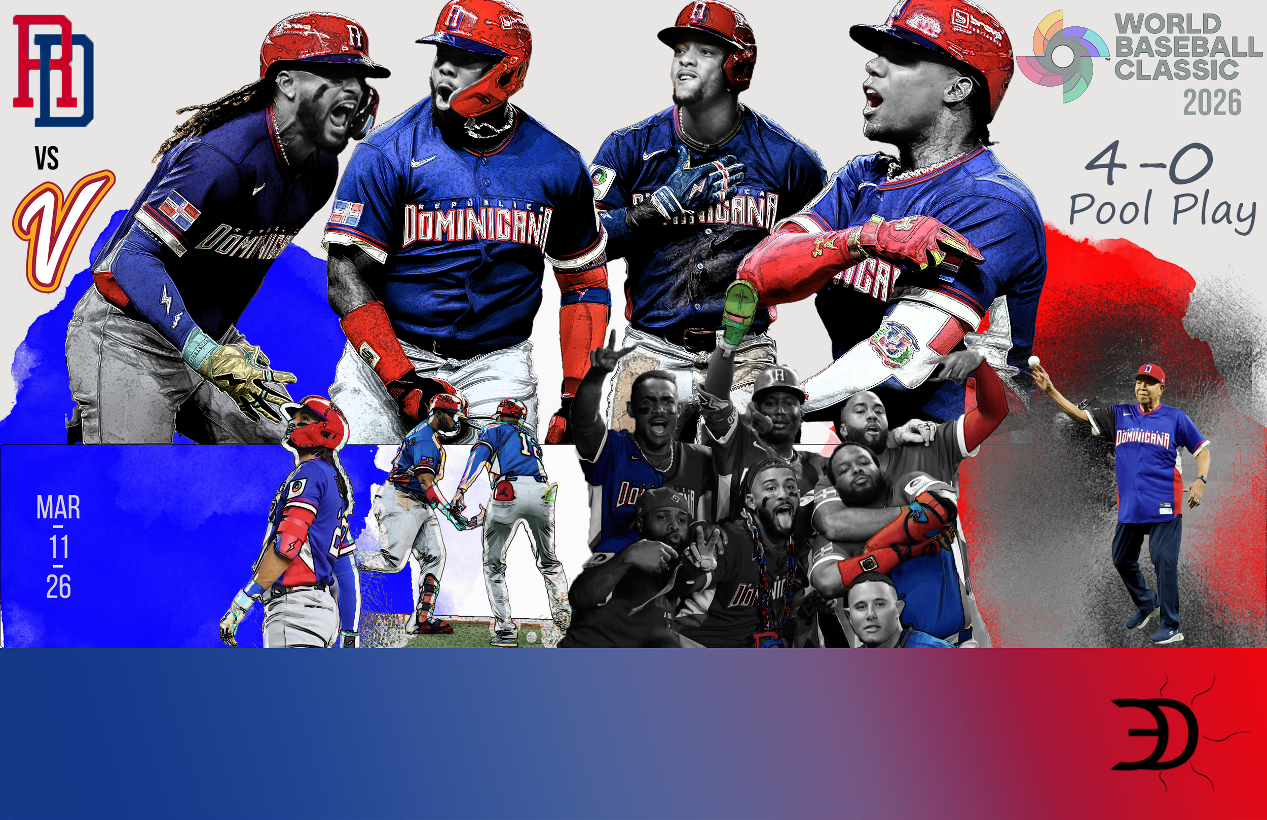 Dominicana tumba a Venezuela, cierra invicta y convierte Miami en una fiesta de jonrones rumbo a Corea