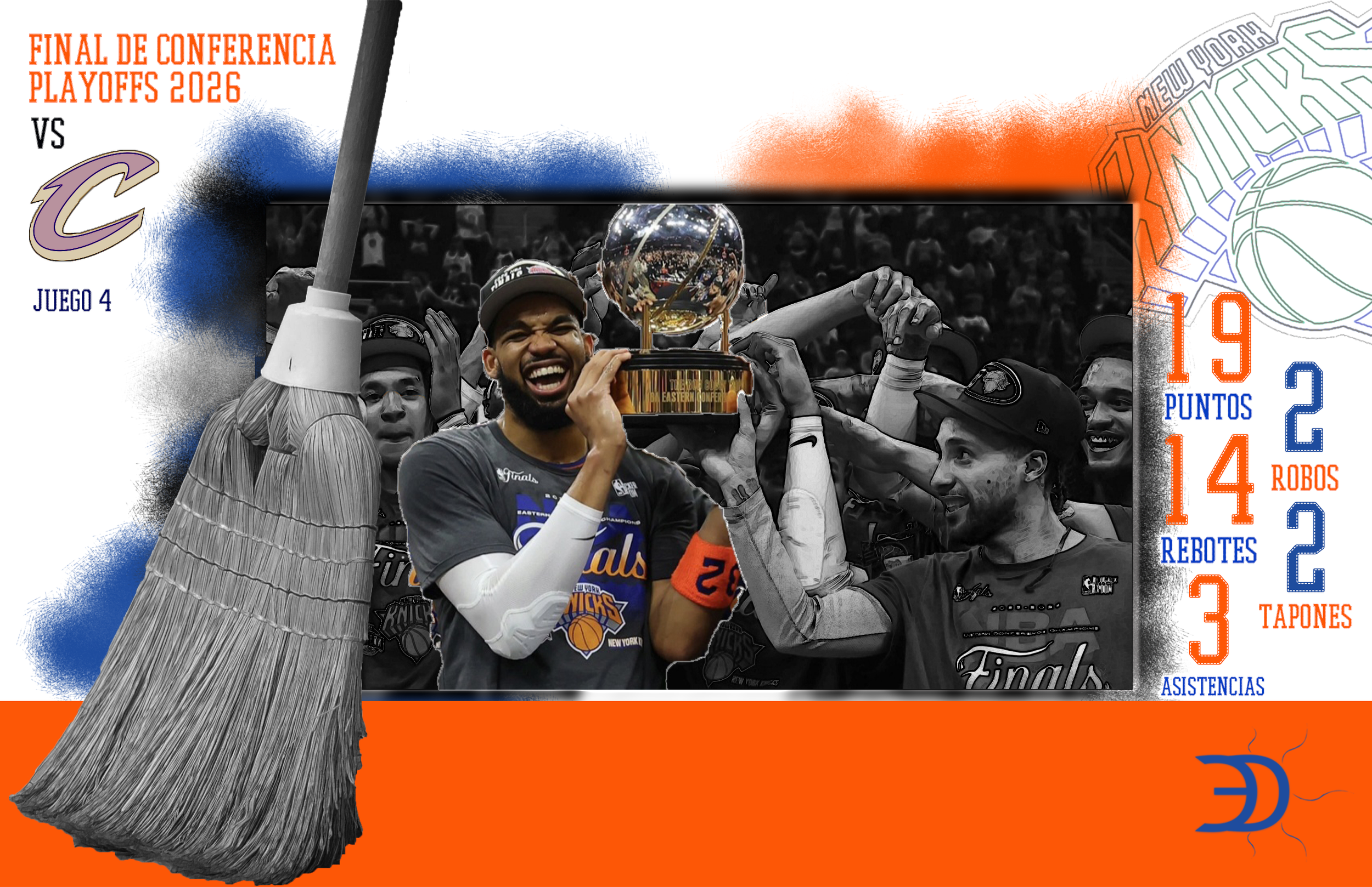 Karl-Anthony Towns guía a los Knicks a la Final de la NBA por primera vez desde 1999, con barrida a los Cavs