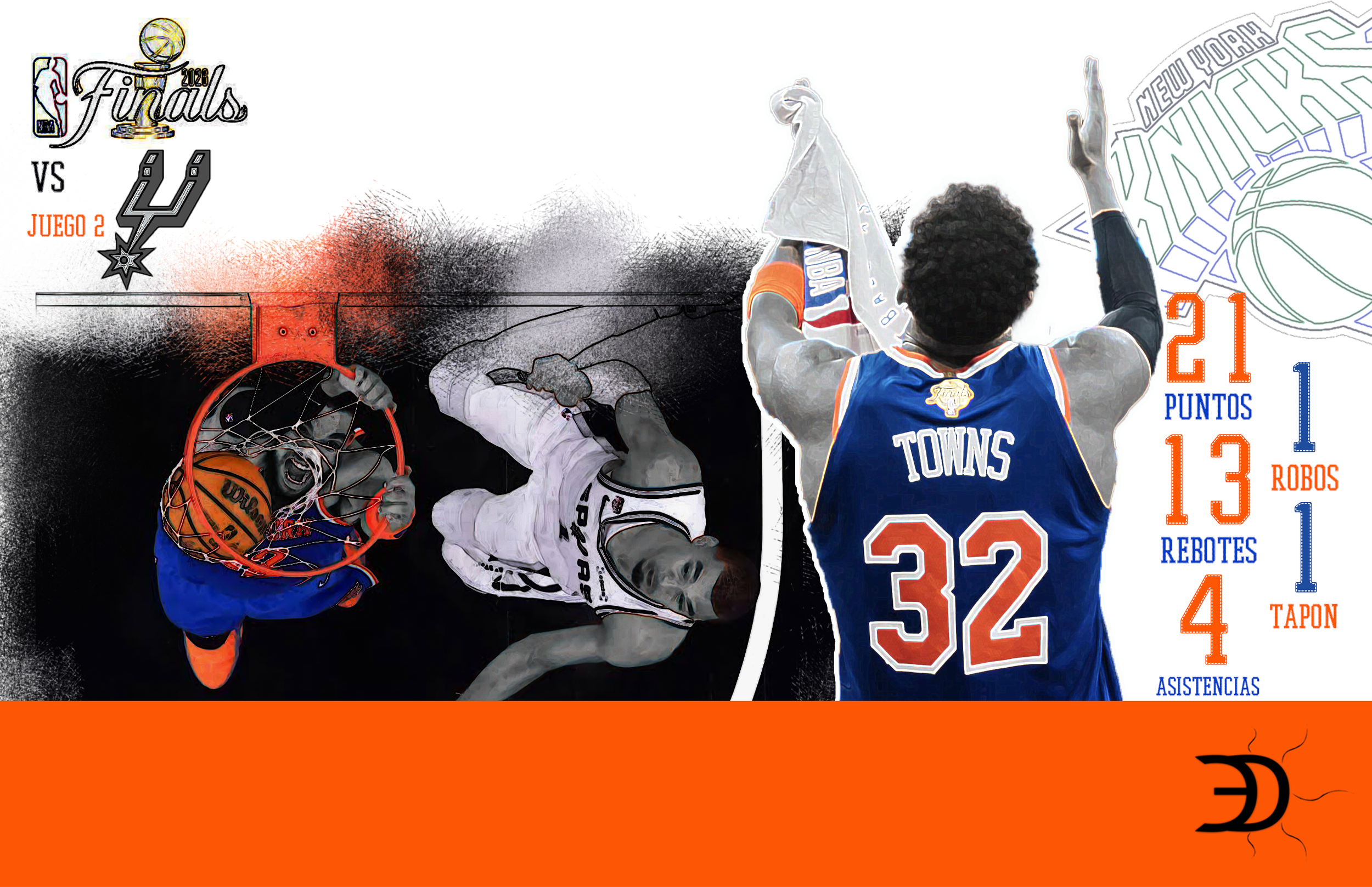 Karl-Anthony Towns lidera a los Knicks y deja a Nueva York a dos triunfos del título de la NBA