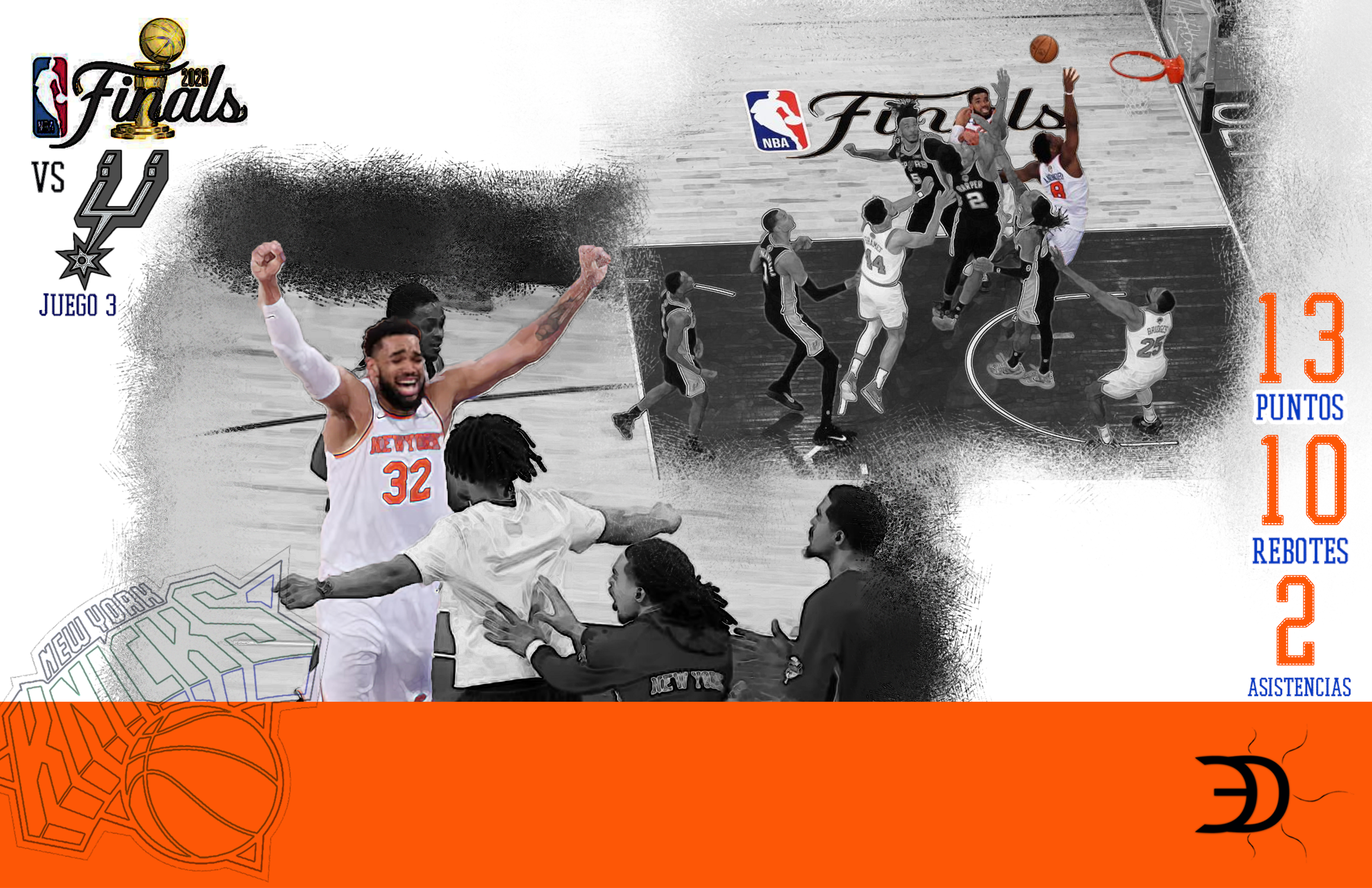 Los Knicks firman la mayor remontada en la historia de las Finales; Towns y Nueva York quedan a una victoria del título