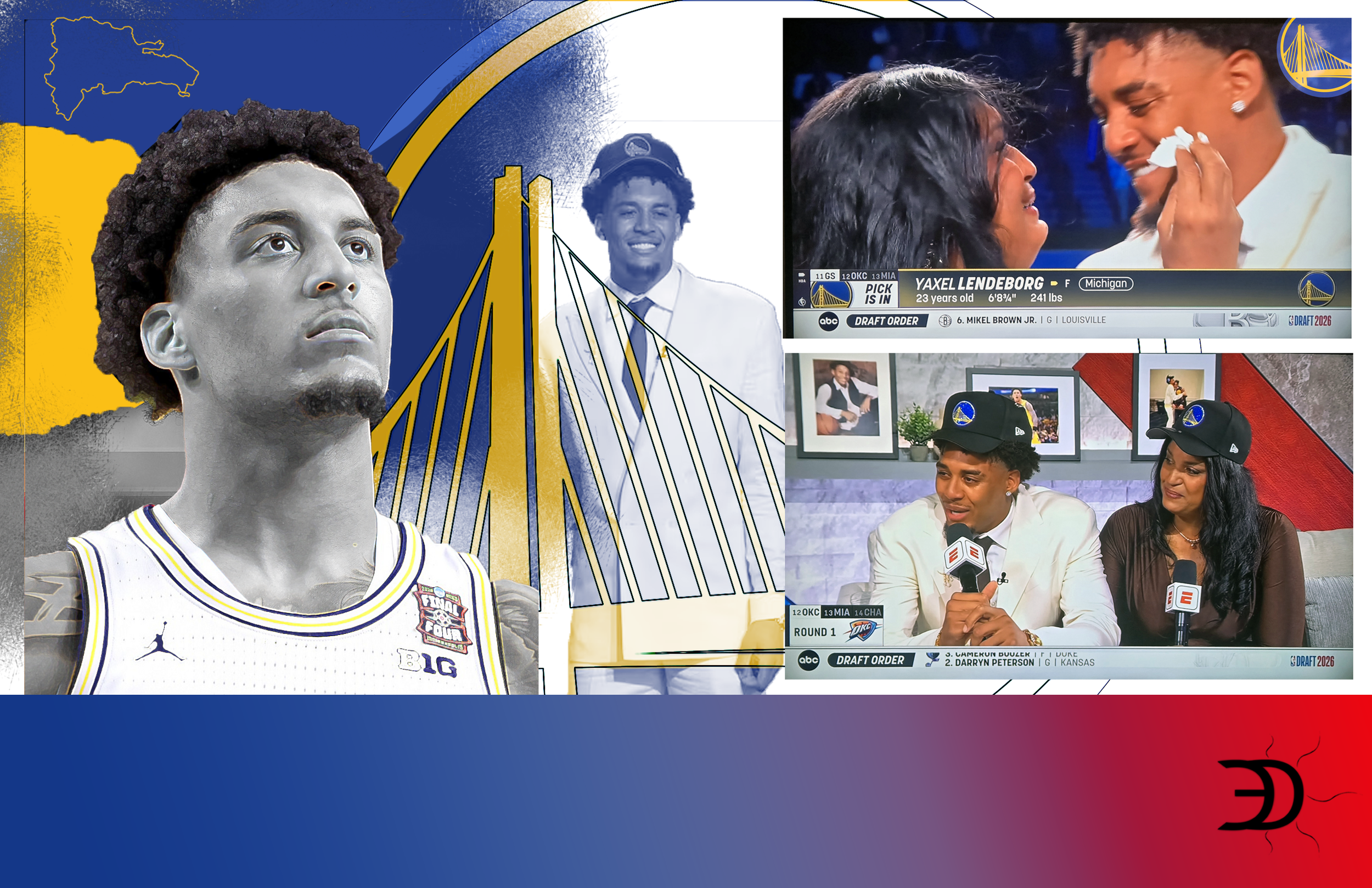 Yaxel Lendeborg fue seleccionado en el NBA Draft 2026