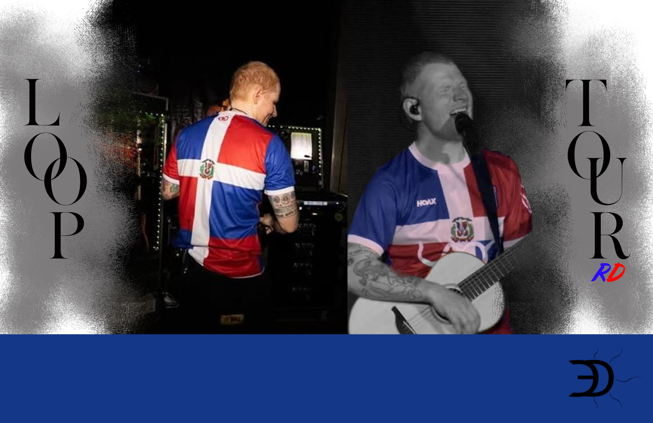 Ed Sheeran conquista el corazón dominicano al vestir la bandera nacional en pleno concierto