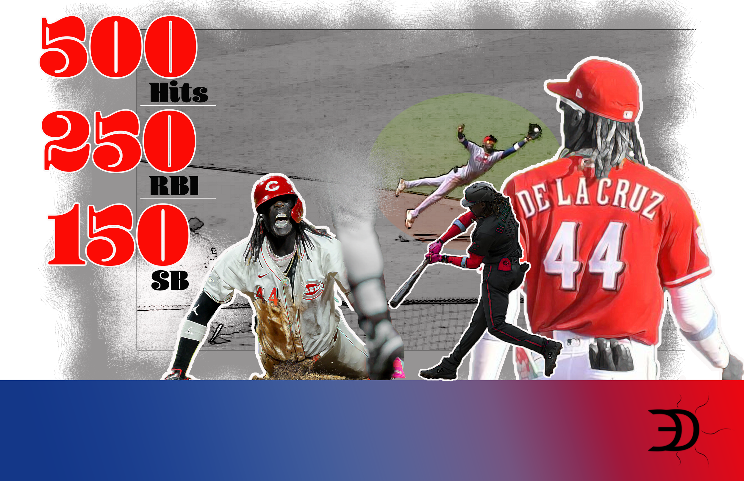Hitos dominicanos en MLB 2026: Elly De la Cruz logra sus 500 hits, 250 RBI y 150 bases robadas en julio