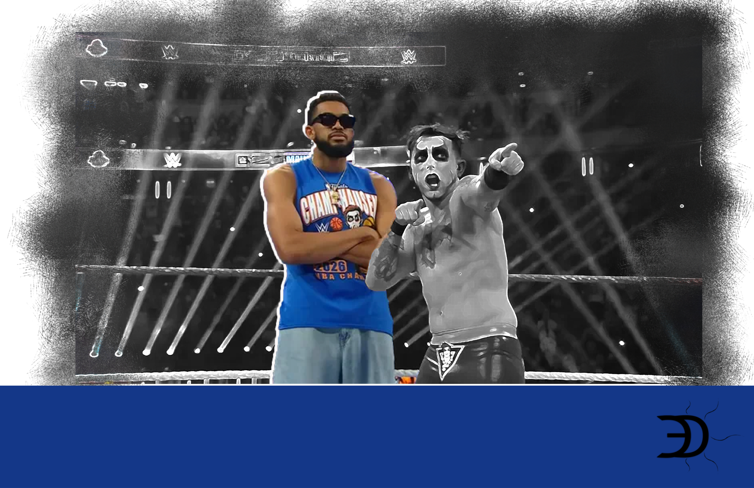 Karl-Anthony Towns y Brunson cambian el baloncesto por la lucha libre y dominan WWE en el Madison Square Garden