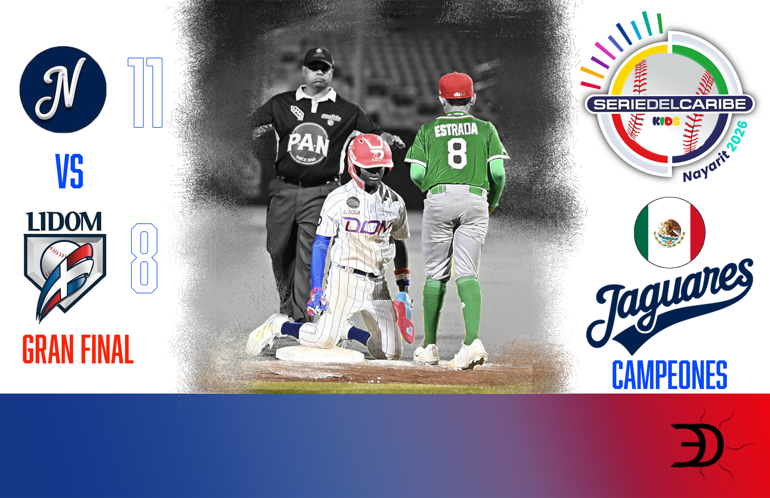 México gana 11-8 la Serie del Caribe Kids 2026 en juego polémico ante Dominicana