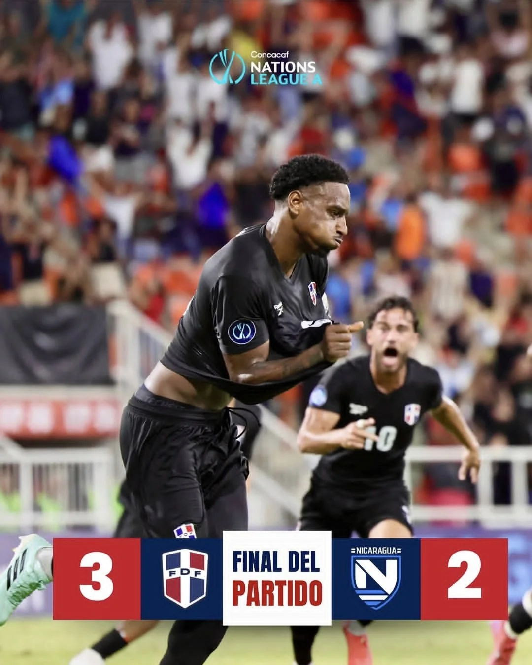 República Dominicana logra su primera victoria de por vida en Liga A en su primer partido contra Nicaragua en la CONCACAF Nations League 2026