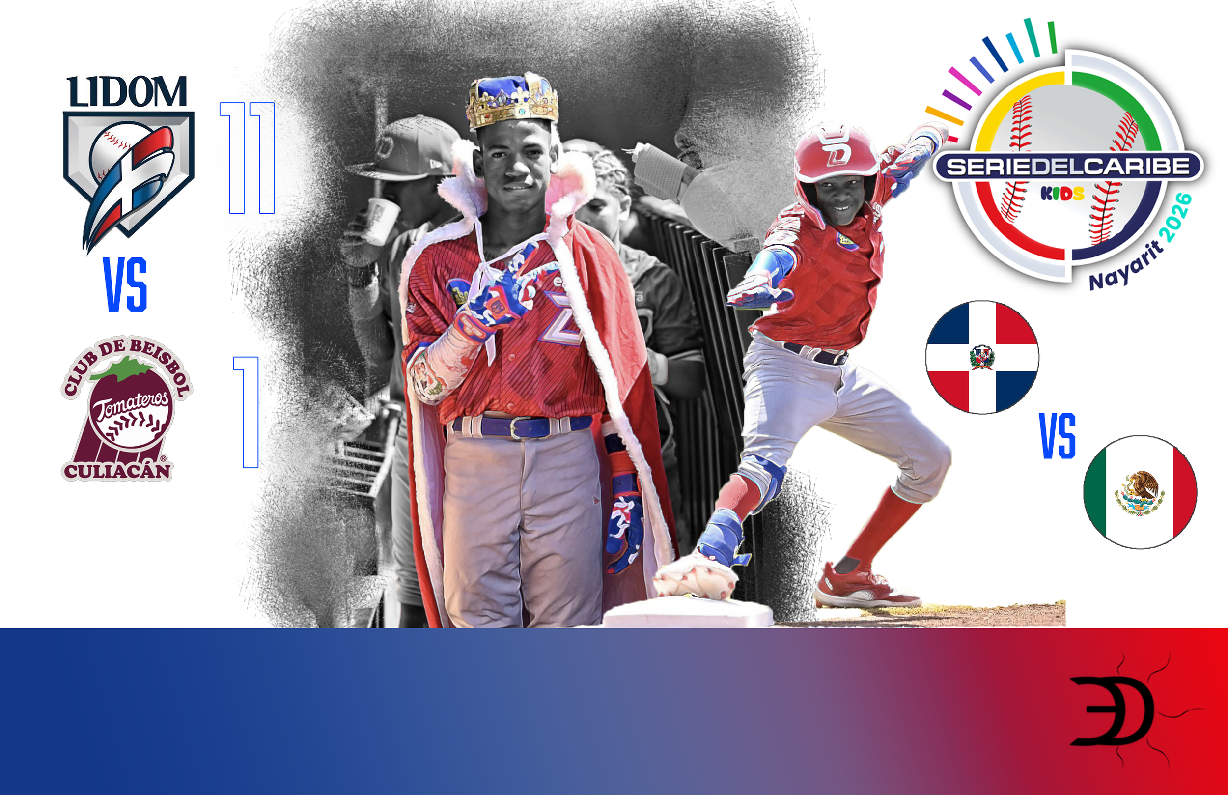Serie del Caribe Kids 2026 DR vs MX rojo.png