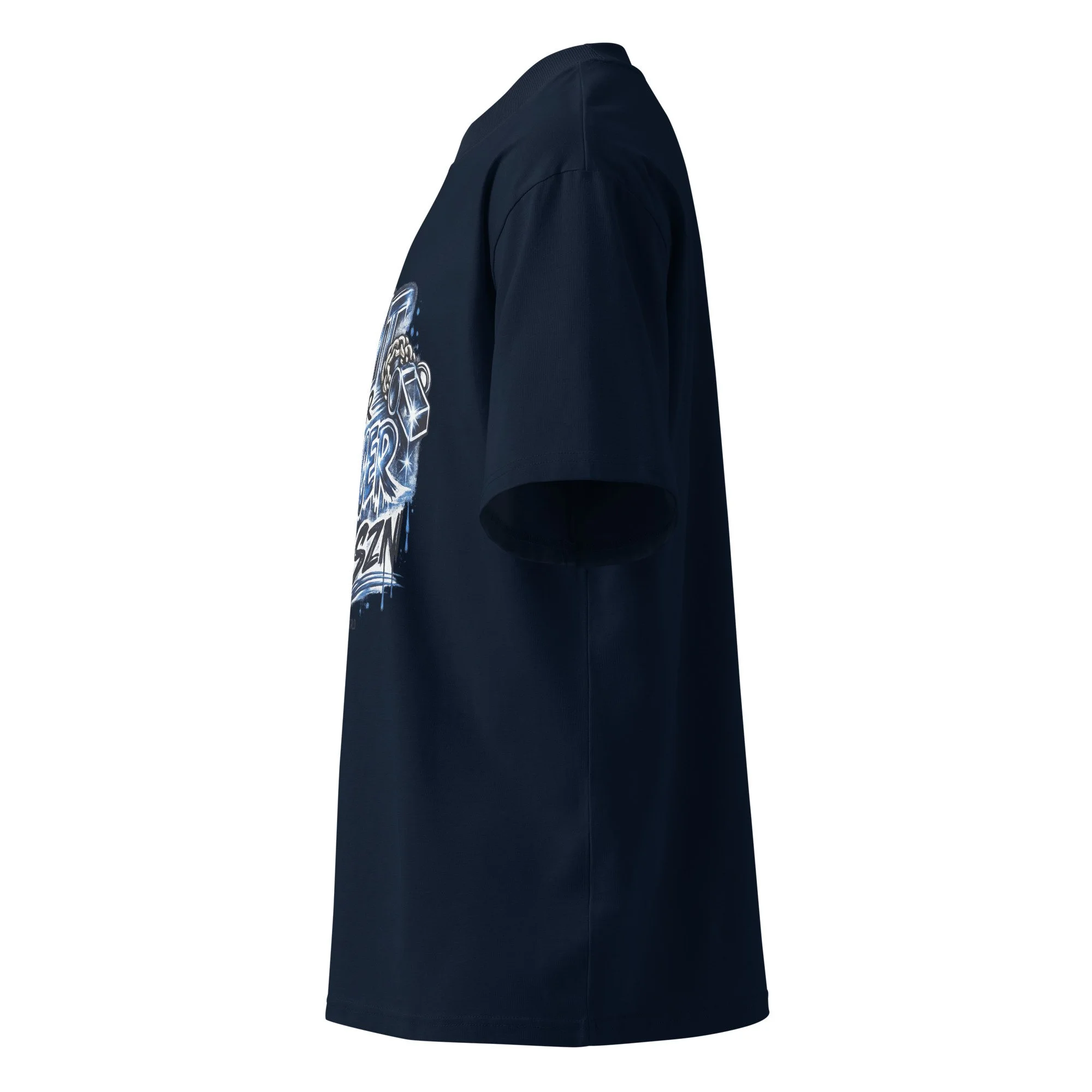 unisex-organic-oversized-high-neck-blaster-2.0-t-shirt-french-navy-left-6a440bbde59d4.jpg