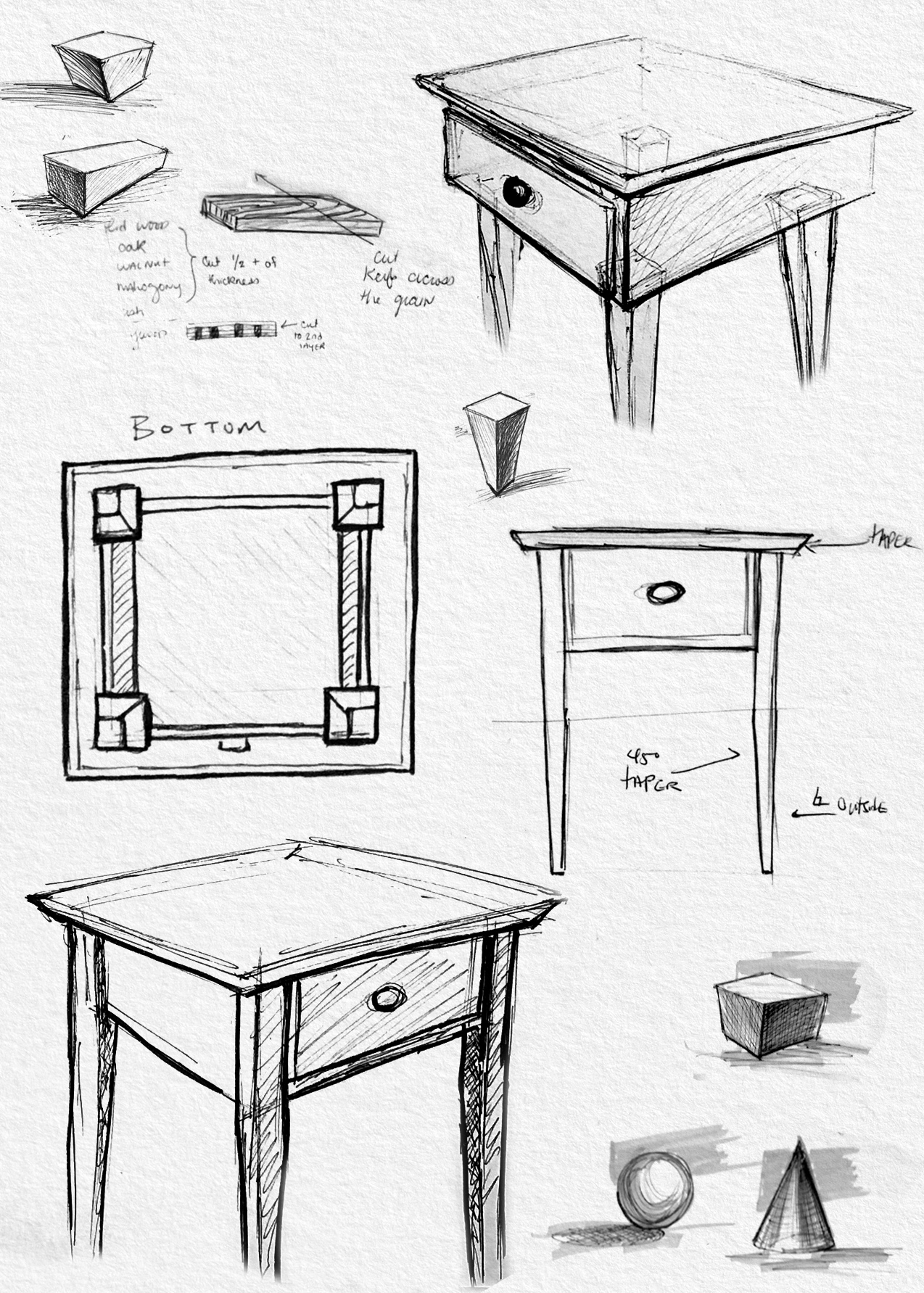 side table sketches maggie