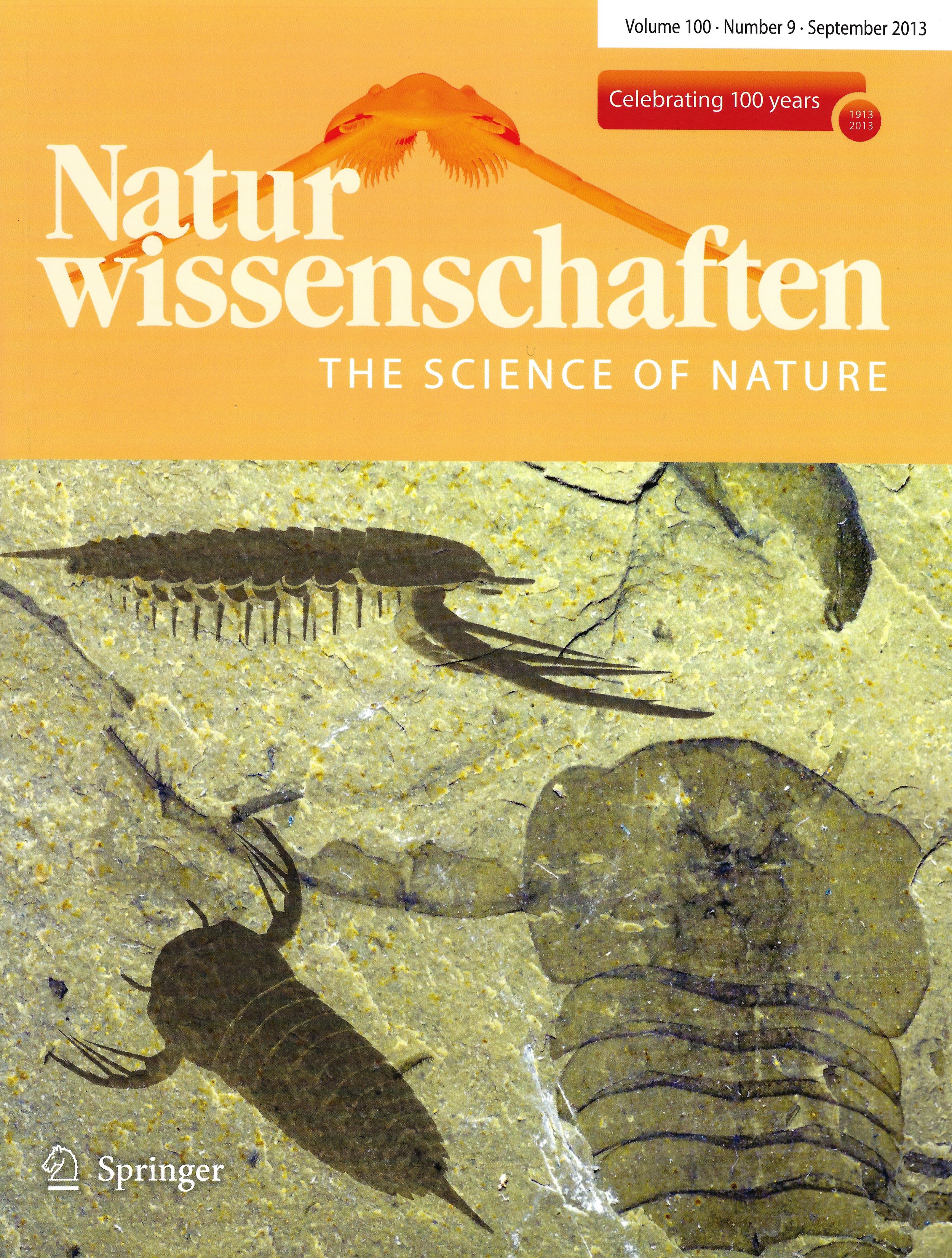   Kodymirus  on the cover of  Naturwissenschaften  