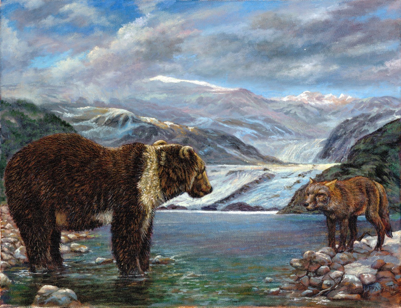 8 Brown Bear vs. Fox - Kodiak Alaska(Large).jpg