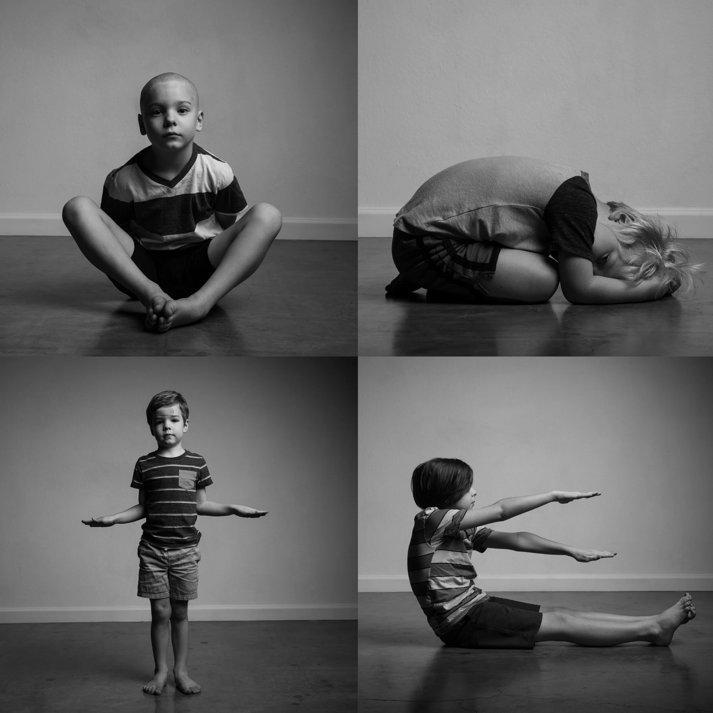 Linus, Gus, Simon + Calvin, photographed November 2020.