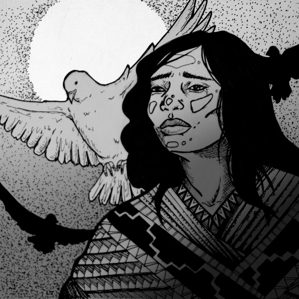 "Palomas" album cover for Plague Walker