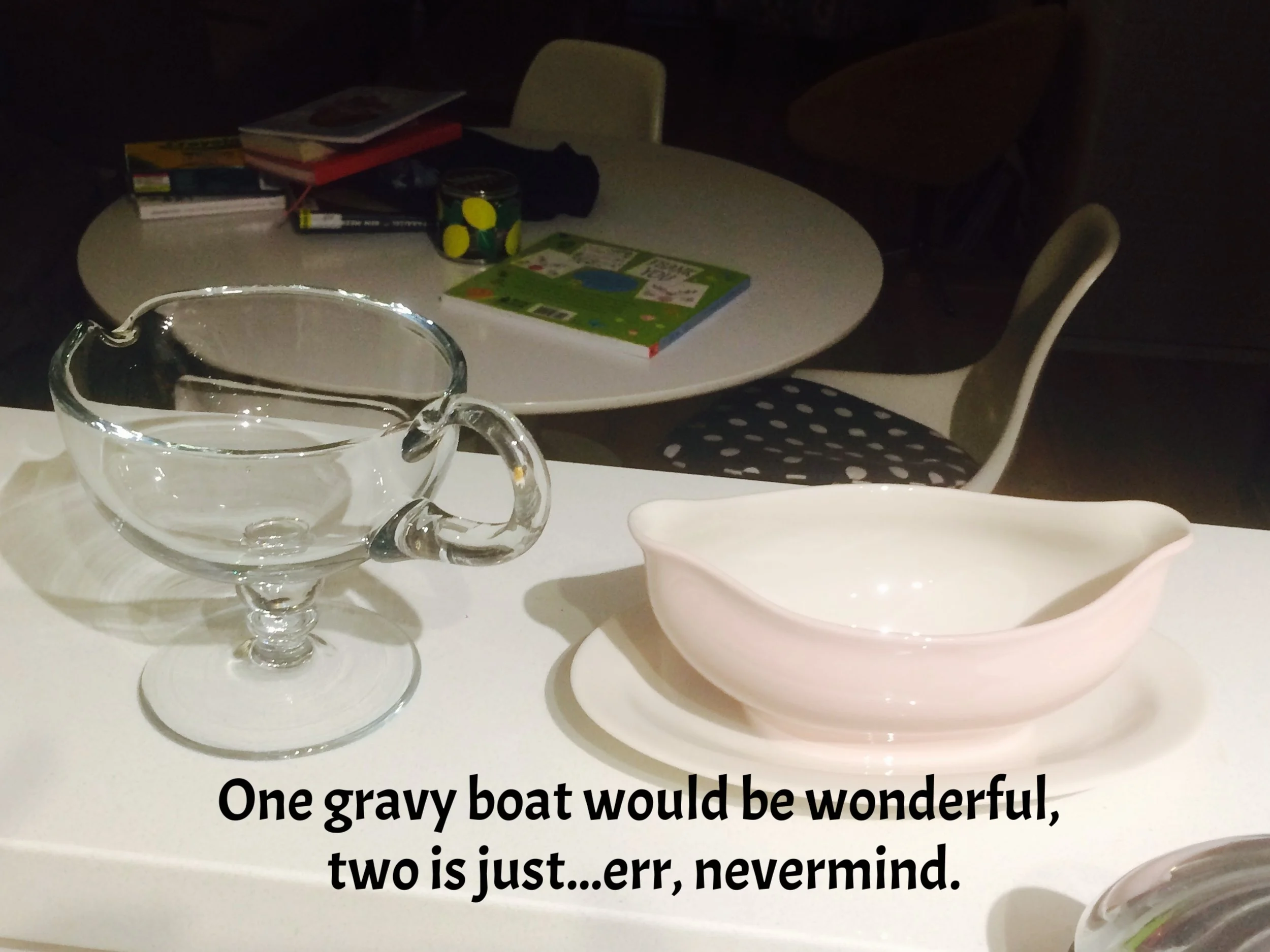 Shopping Ban Check-In: Gravy Boats and Other Delights