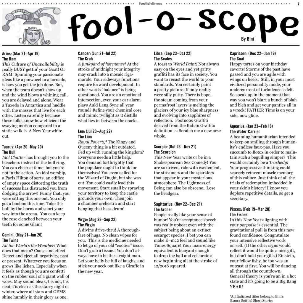 HOROSCOPES BY BINI
