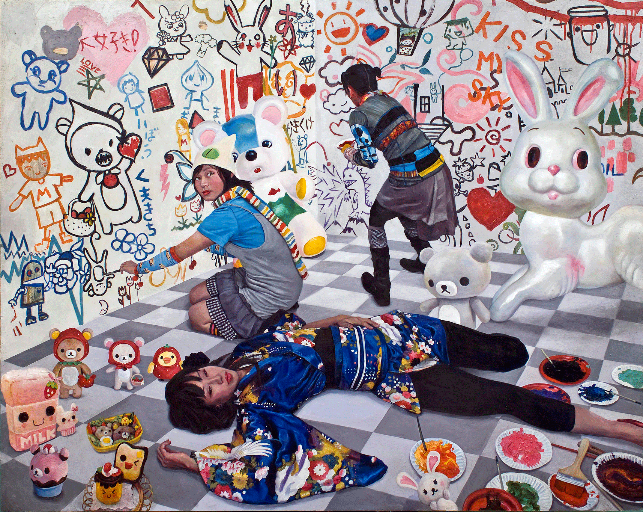 Electric Marshmallows for real cats eyes Giclee Print