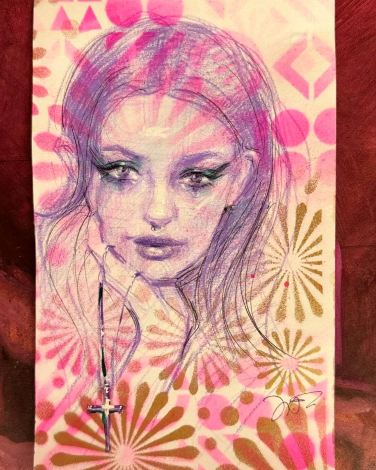 Remix portrait drawing