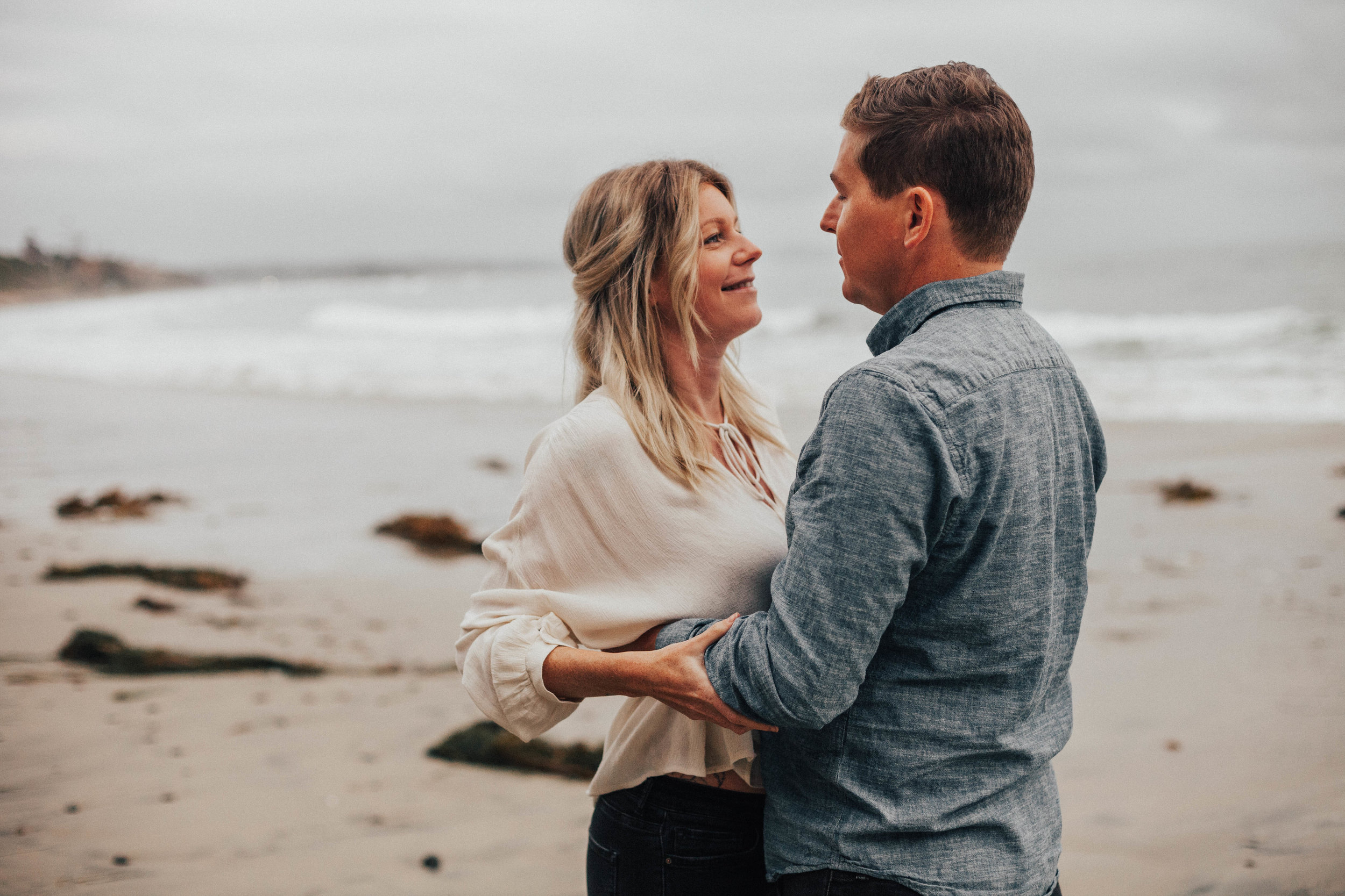 encinitas beach engagement