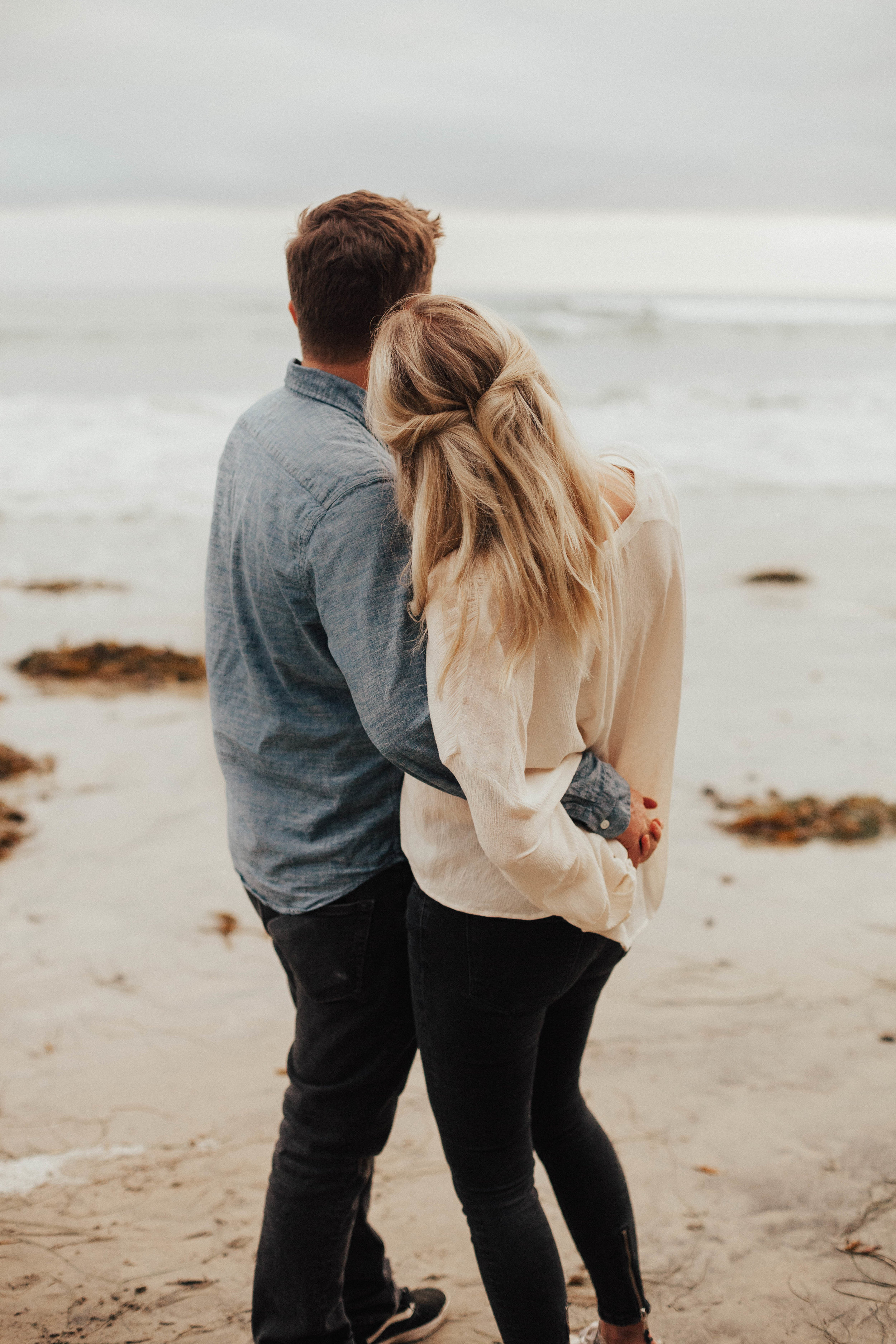 encinitas beach engagement