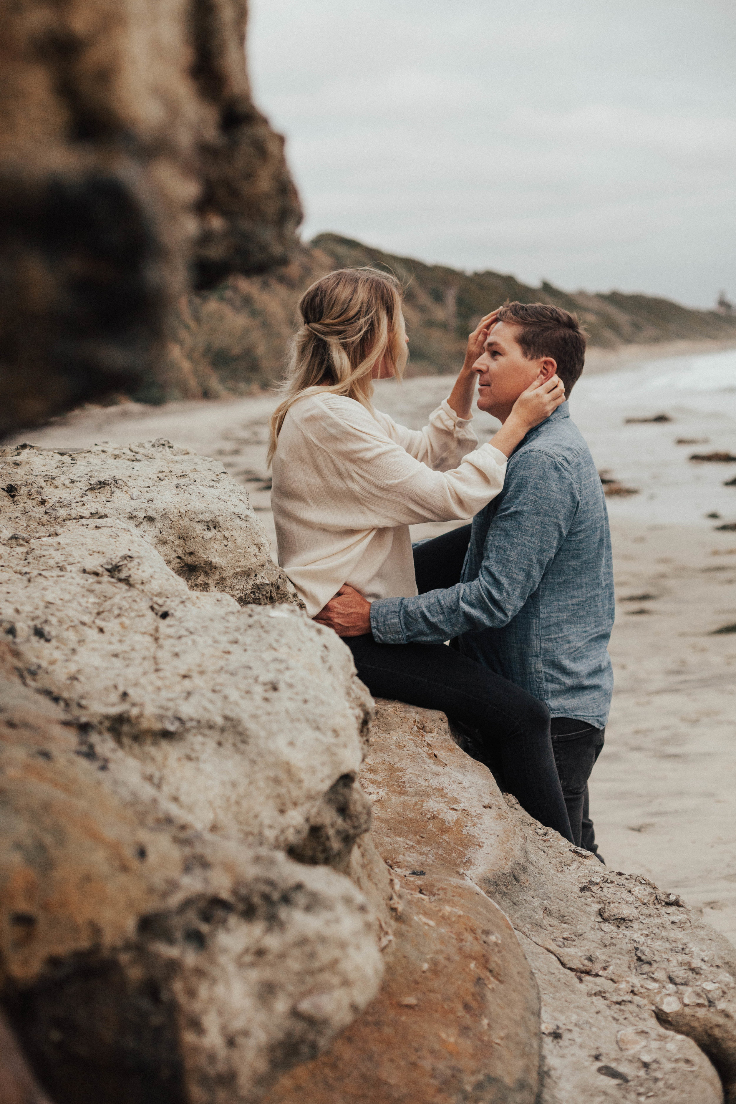encinitas beach engagement