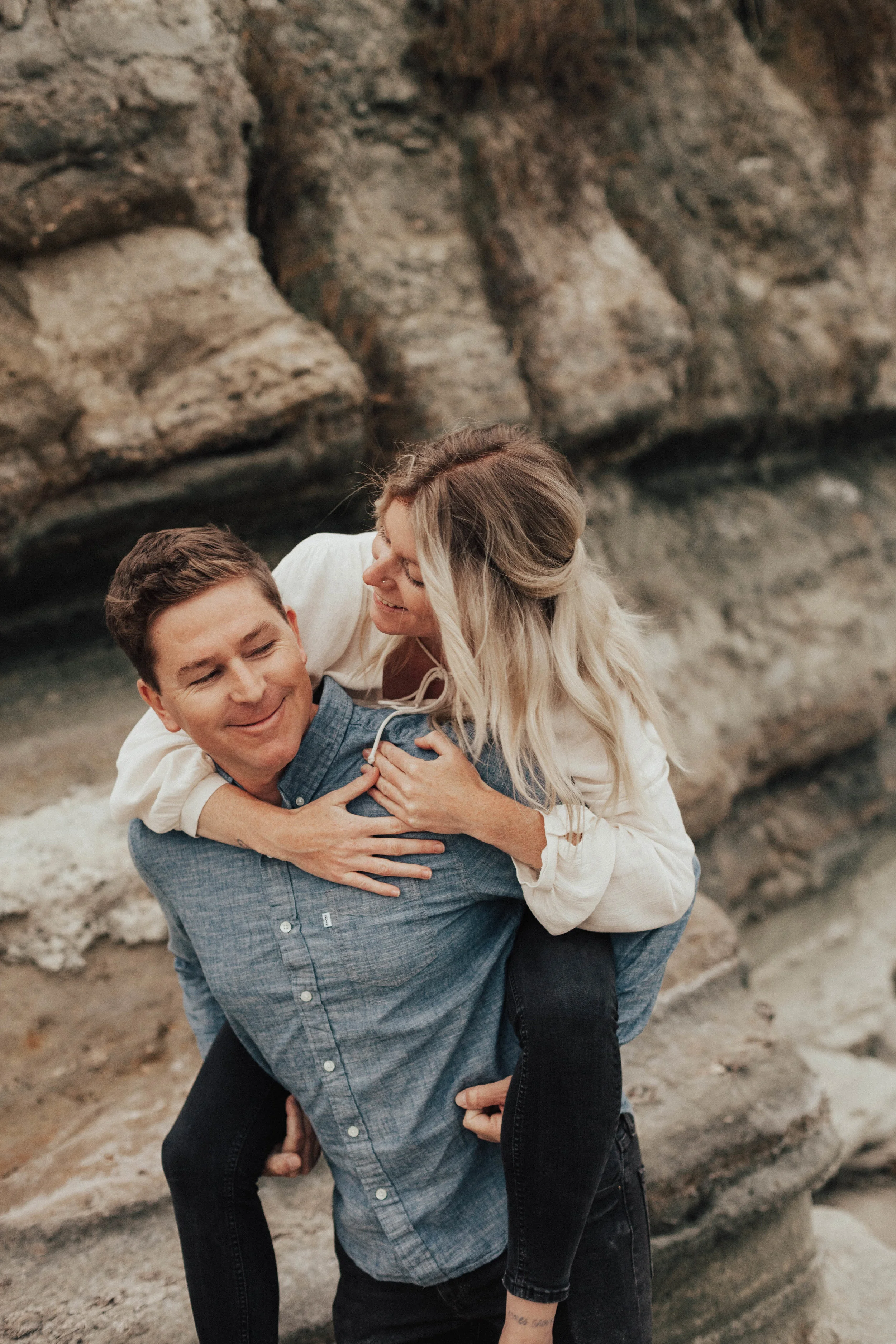encinitas beach engagement