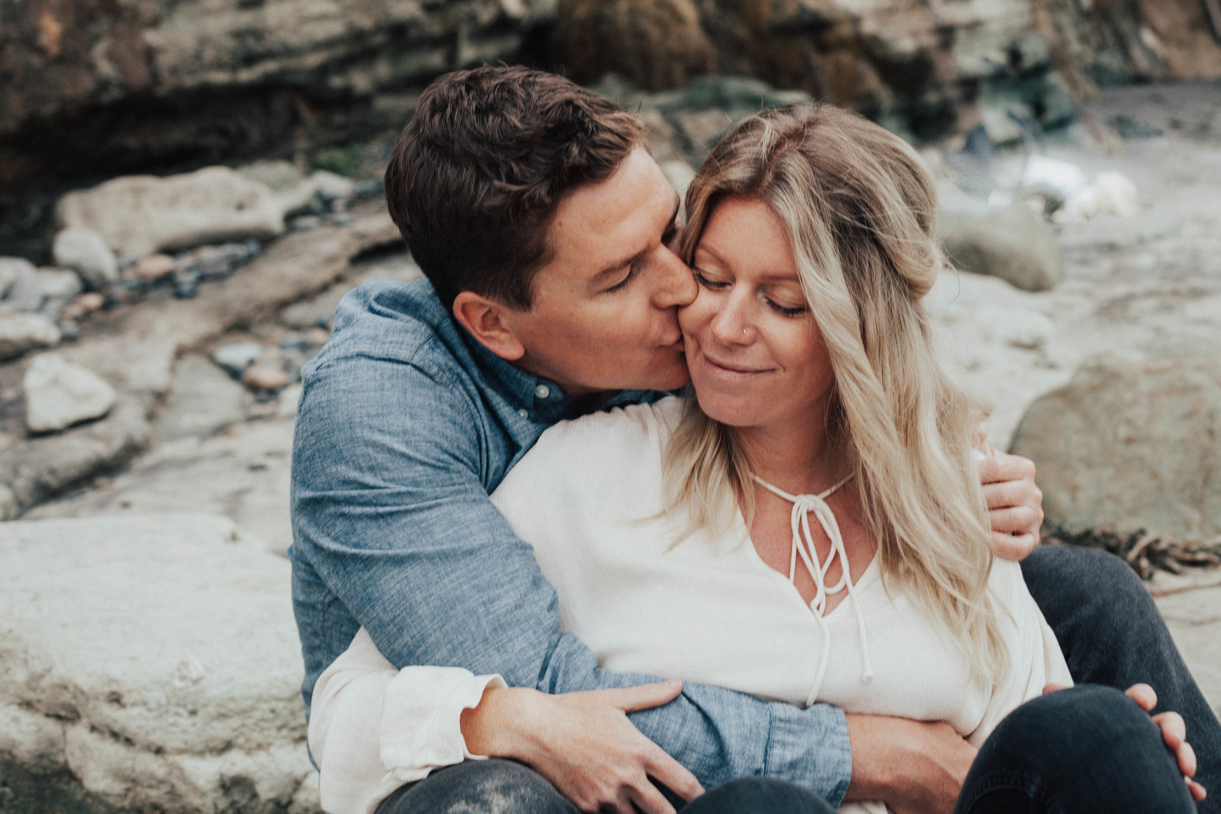 encinitas beach engagement