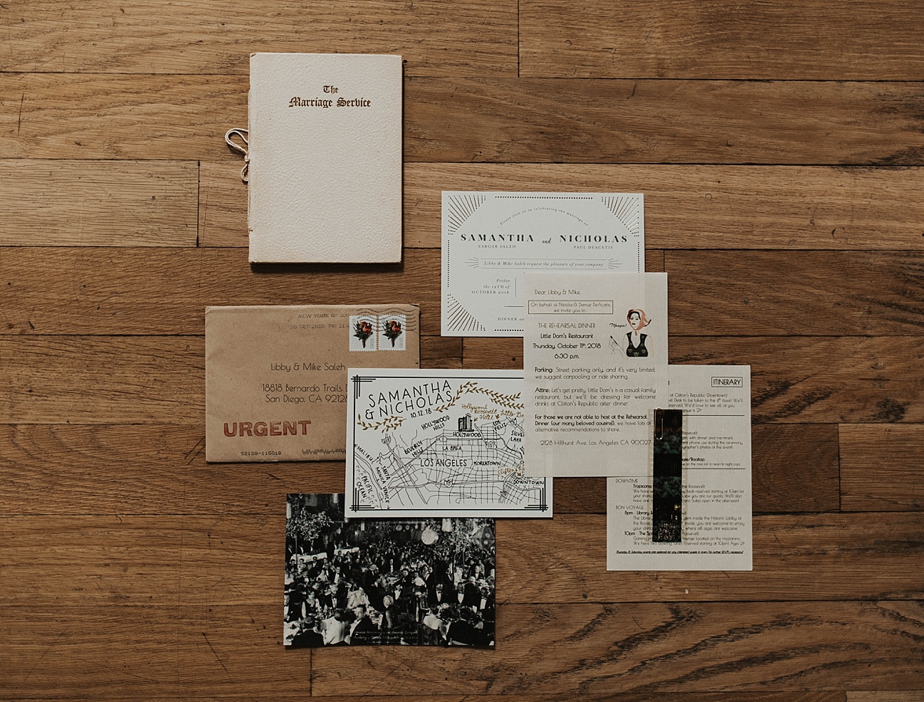 Vintage Hollywood Roosevelt Wedding