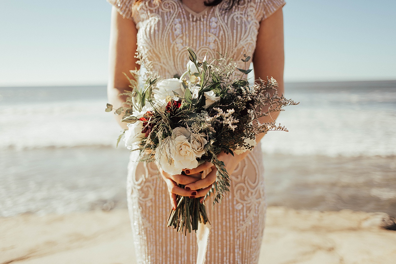 san diego sunset cliffs bride