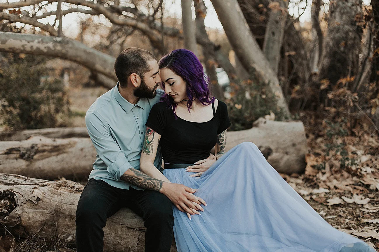 rocker chic tattoo engagement session