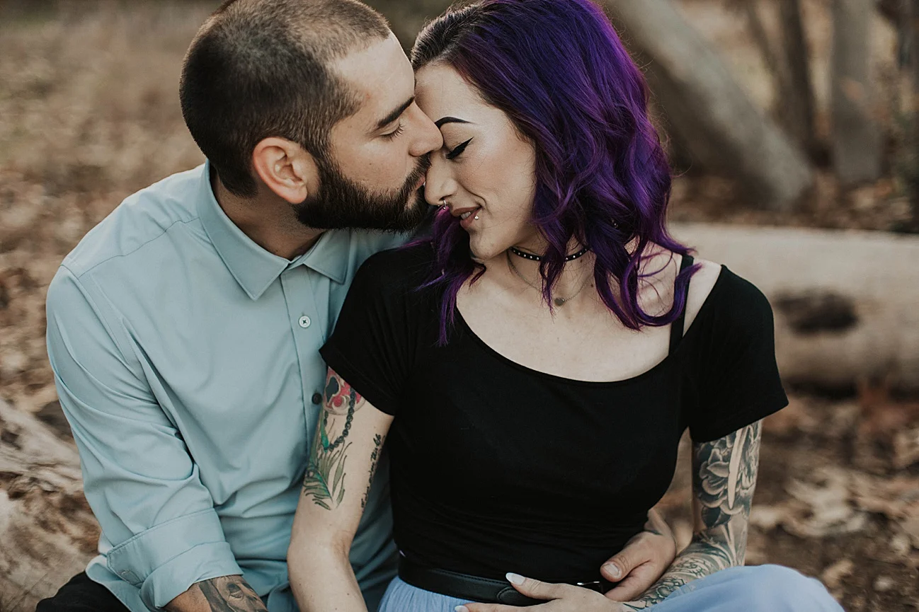 rocker chic tattoo engagement session
