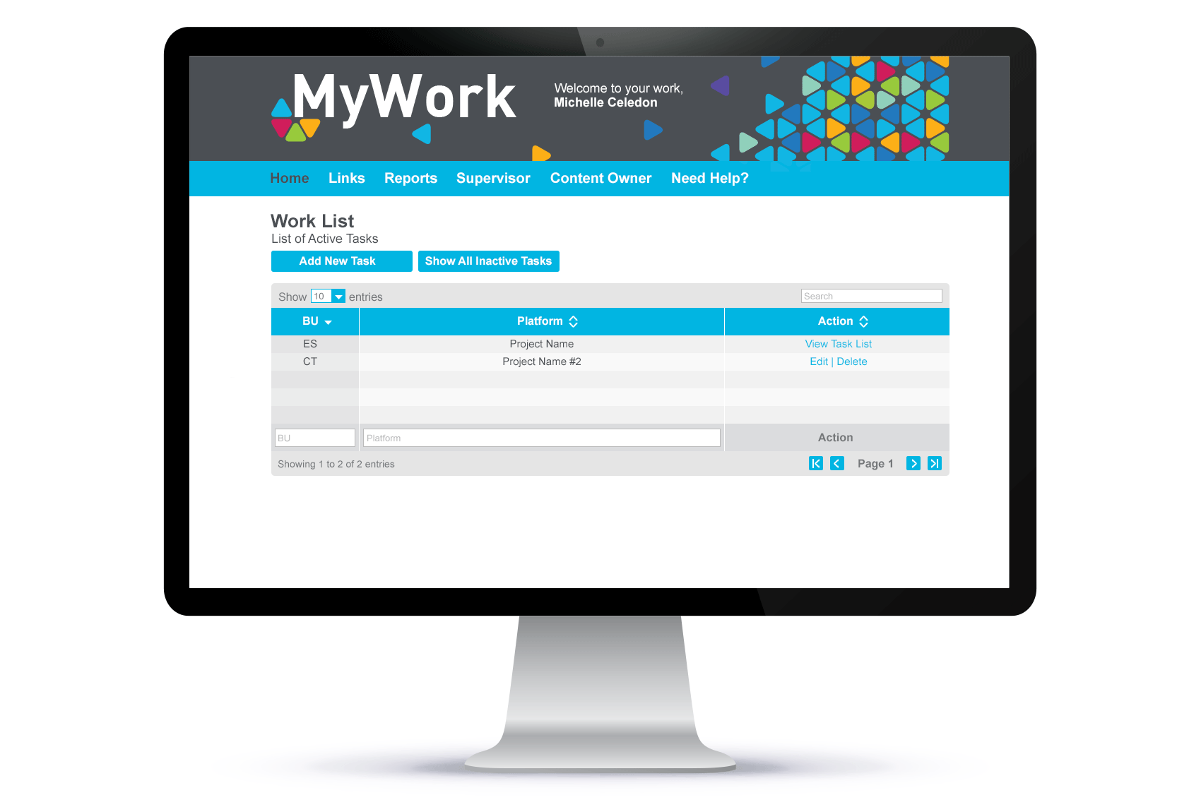 MyWork UI Design