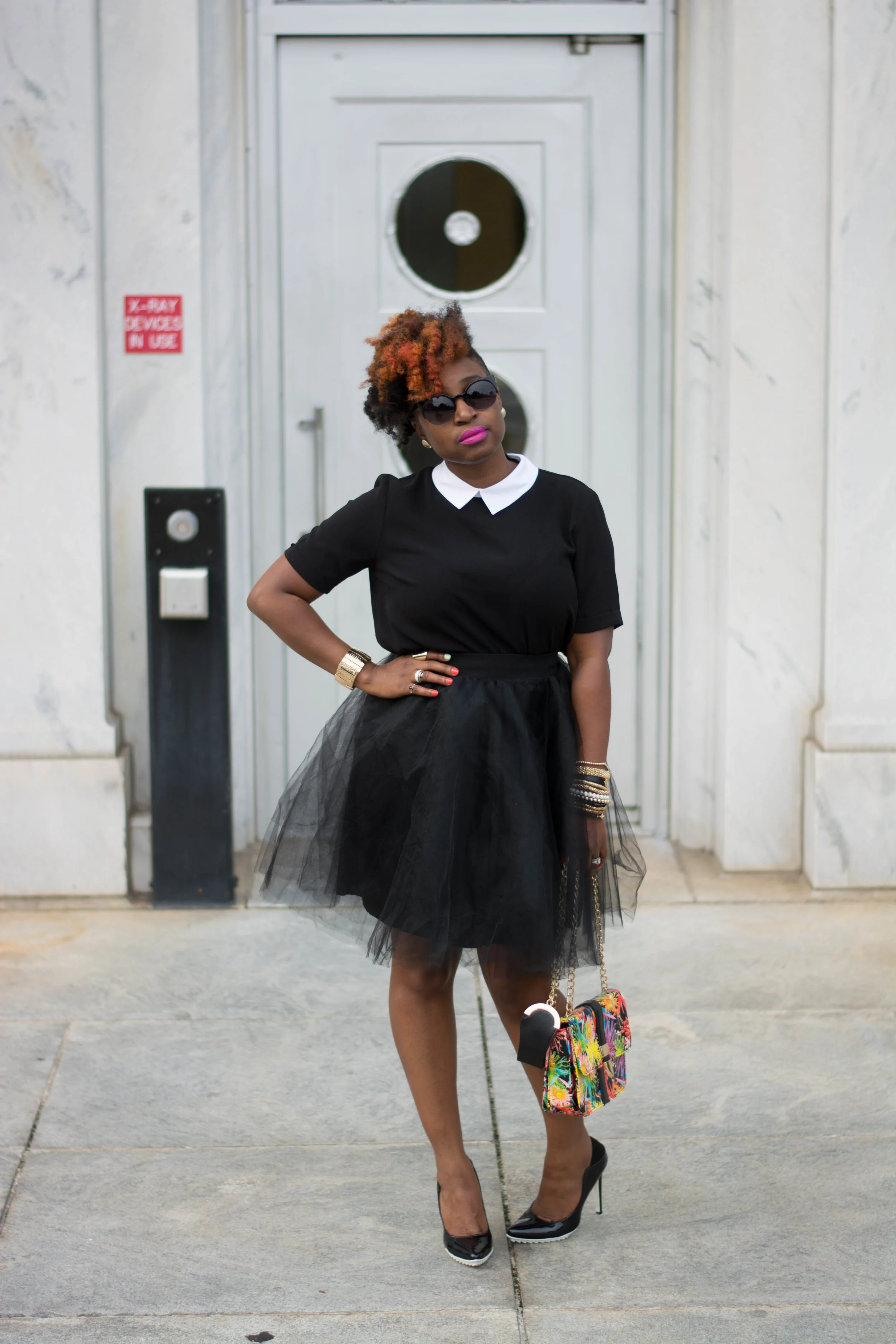 Atlanta Style Blogger, Melodie Stewart, The Style Klazit, Shoedazzle, Black Tulle Skirt, Atlanta Stylist