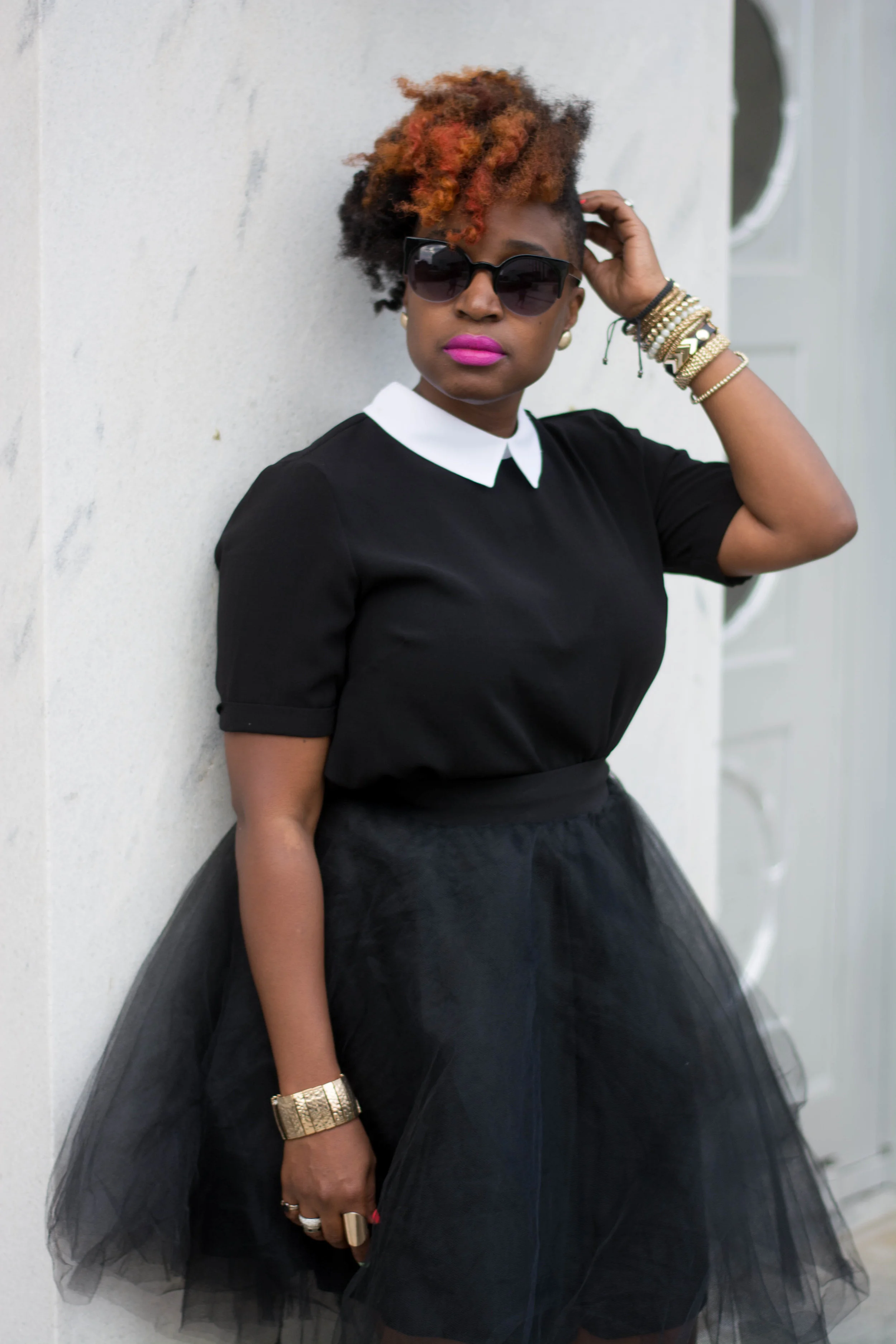 Atlanta Style Blogger, Melodie Stewart, The Style Klazit, Shoedazzle, Black Tulle Skirt, Atlanta Stylist