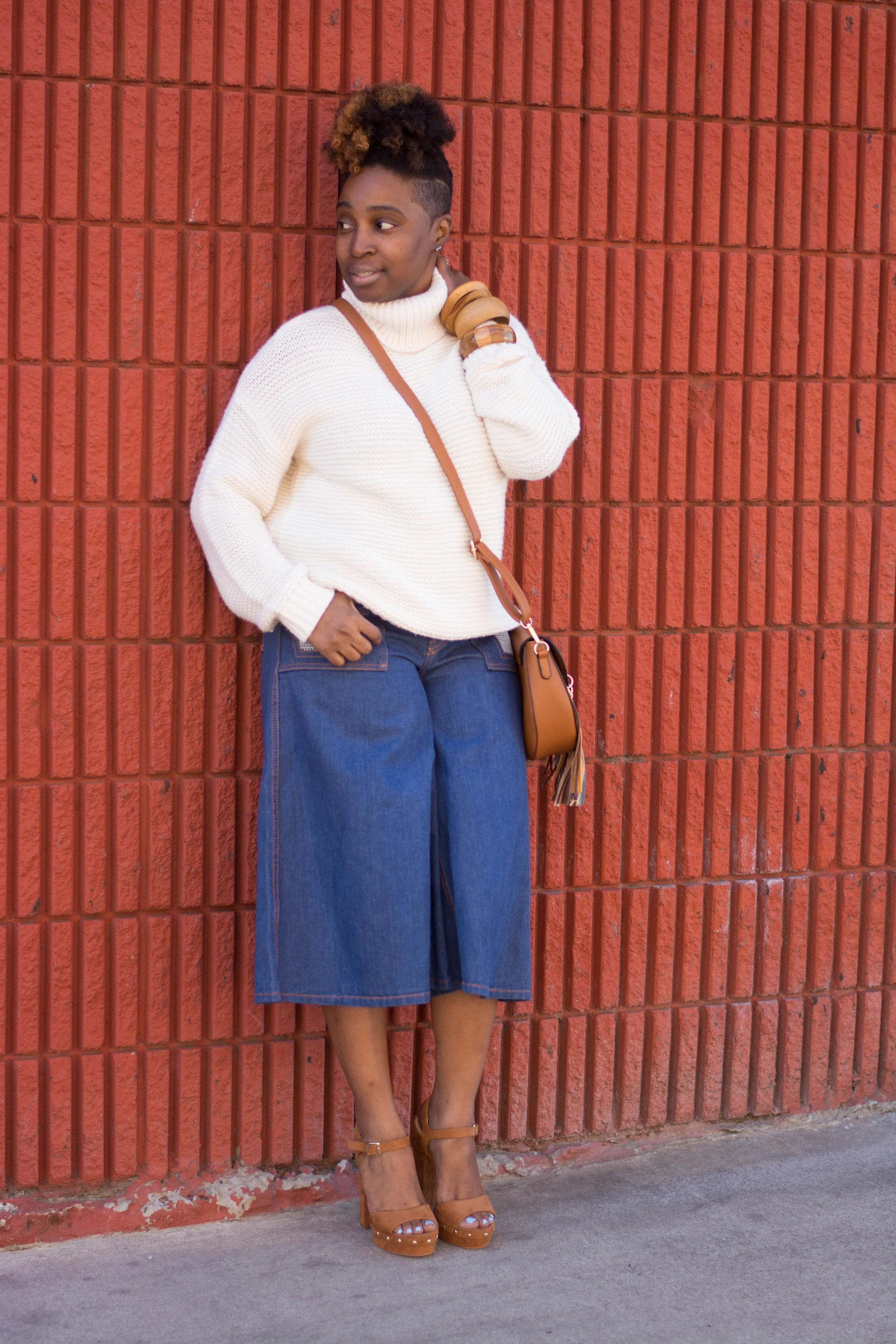 Melodie Stewart, The Style Klazit, Atlanta style blogger, Vintage street style, Denim culottes, Wardrobe stylist
