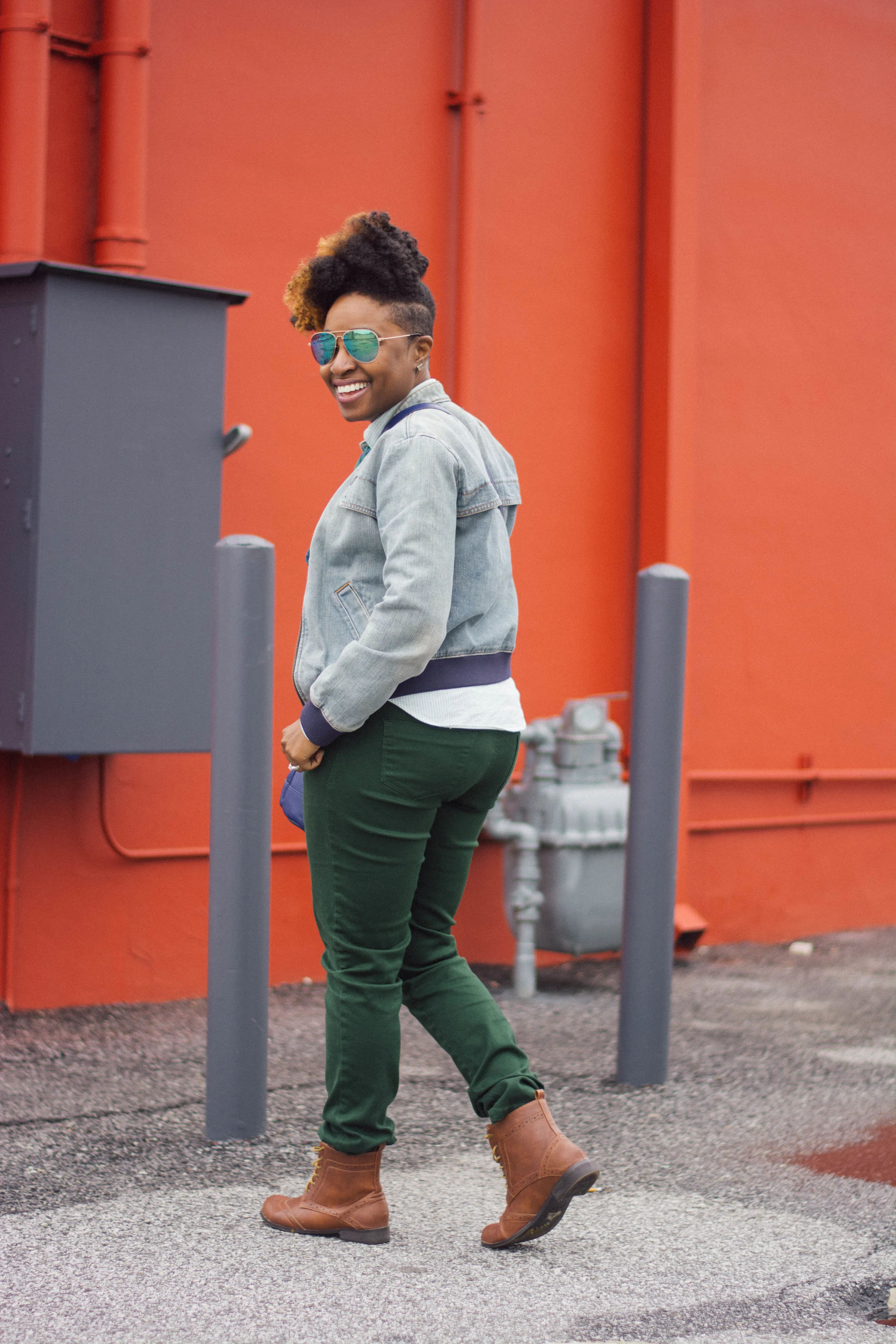 Melodie Stewart, The Style Klazit, Atlanta style blogger, JustFab bucket bag, menswear, mens inspo