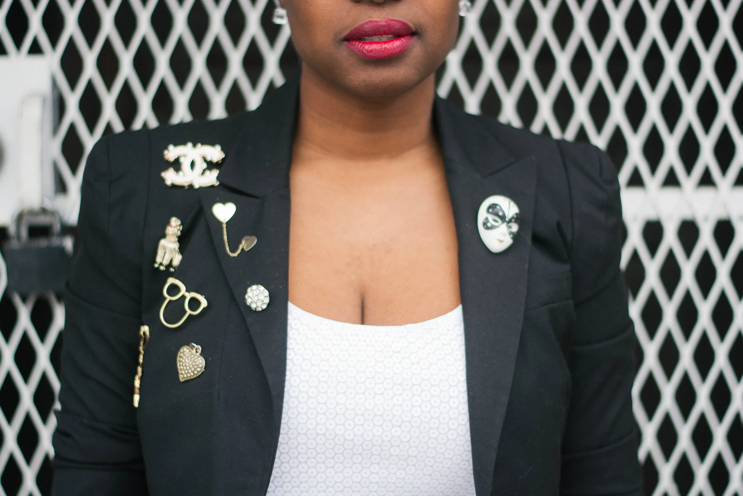 Melodie Stewart, The Style Klazit, Embellished Blazer, Atlanta style blogger, Shoedazzle sneakers