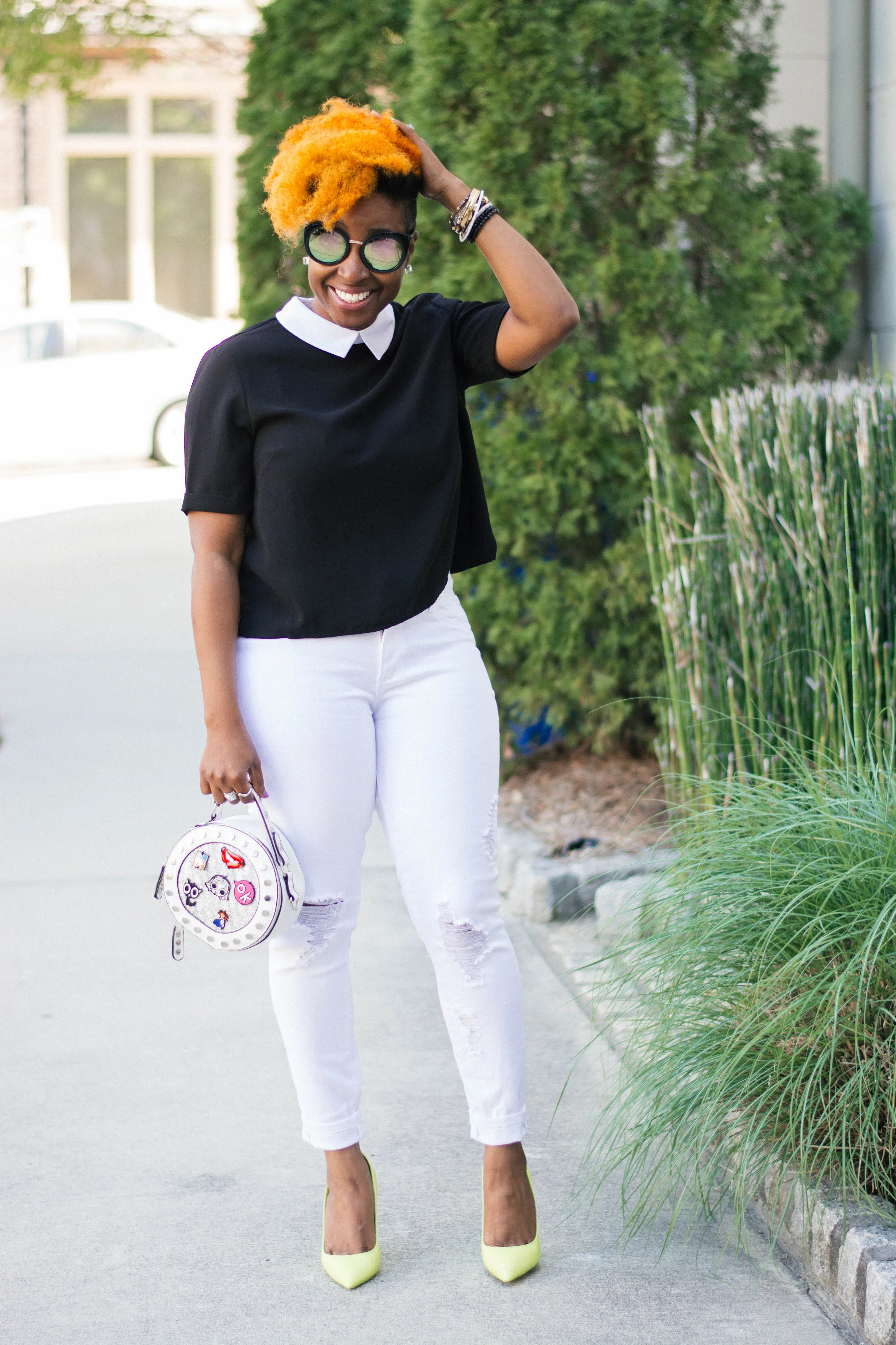 Melodie Stewart, The Style Klazit, Atlanta Style Blogger, Street Fashion, Black and White outfit