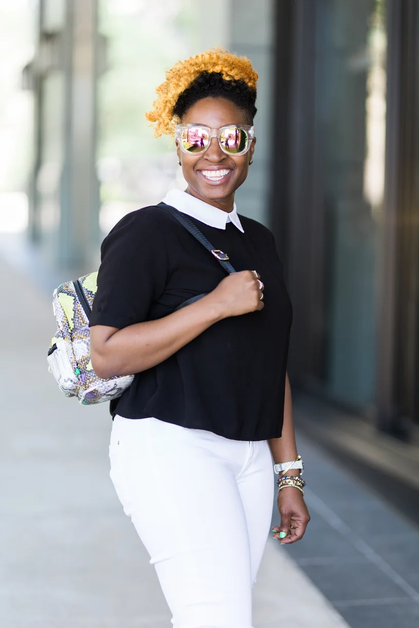 Melodie Stewart, The Style Klazit, Black and white street style, Atlanta style blogger, Shoedazzle, Justfabe, Shein