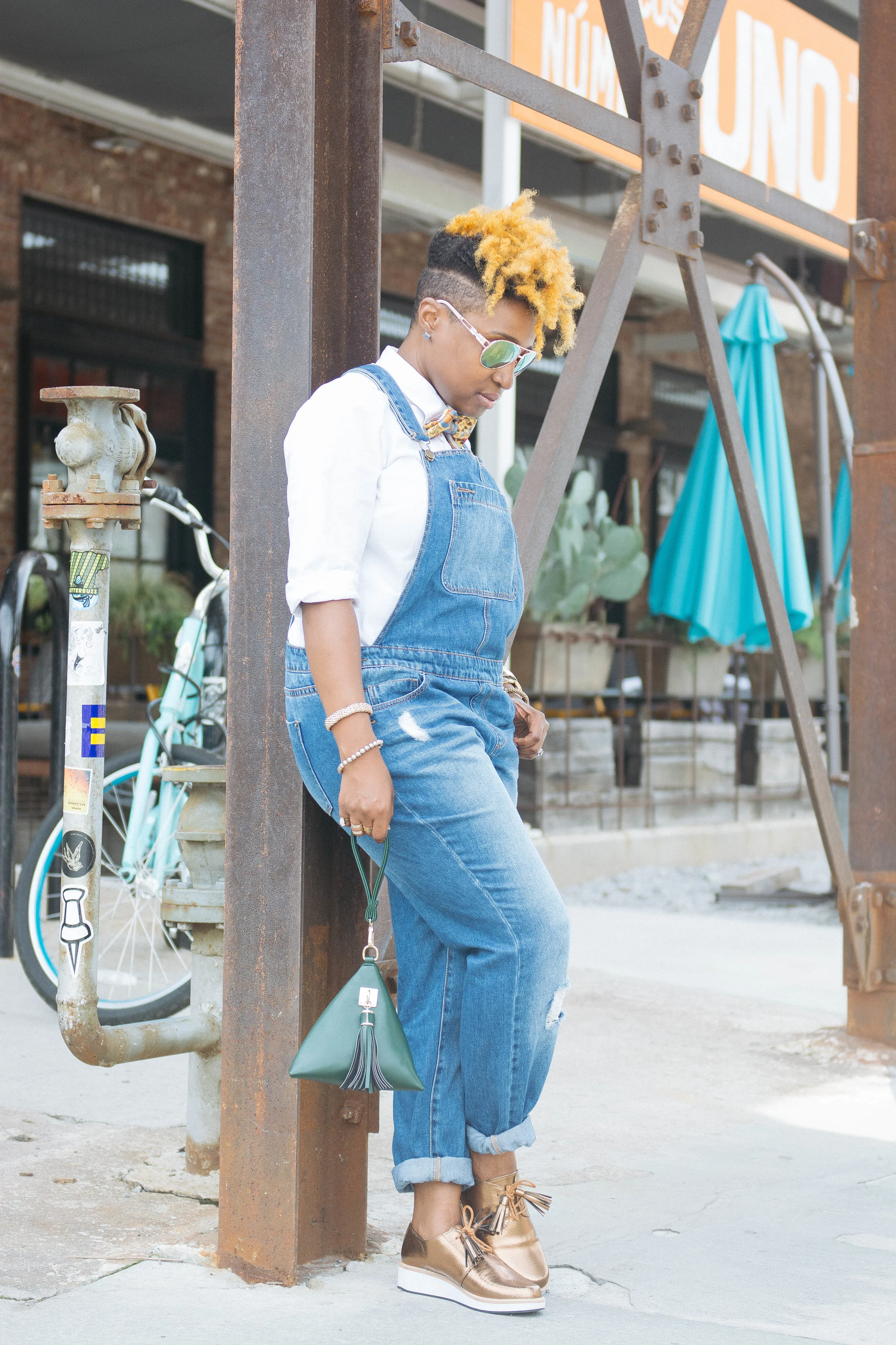 Melodie Stewart, The Style Klazit, Atlanta street style, Overalls, Krog Street