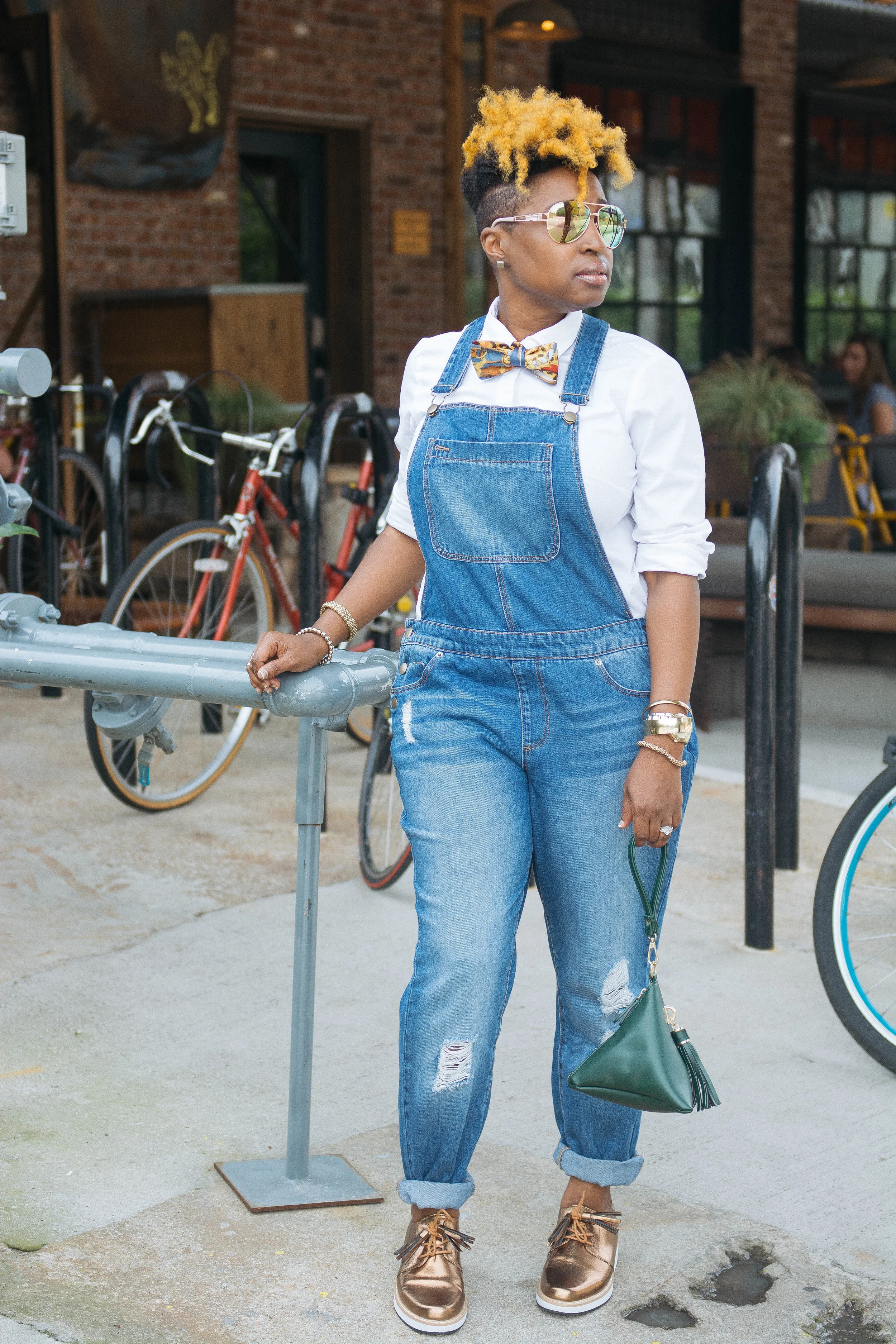Melodie Stewart, The Style Klazit, Atlanta street style, Overalls, Krog Street