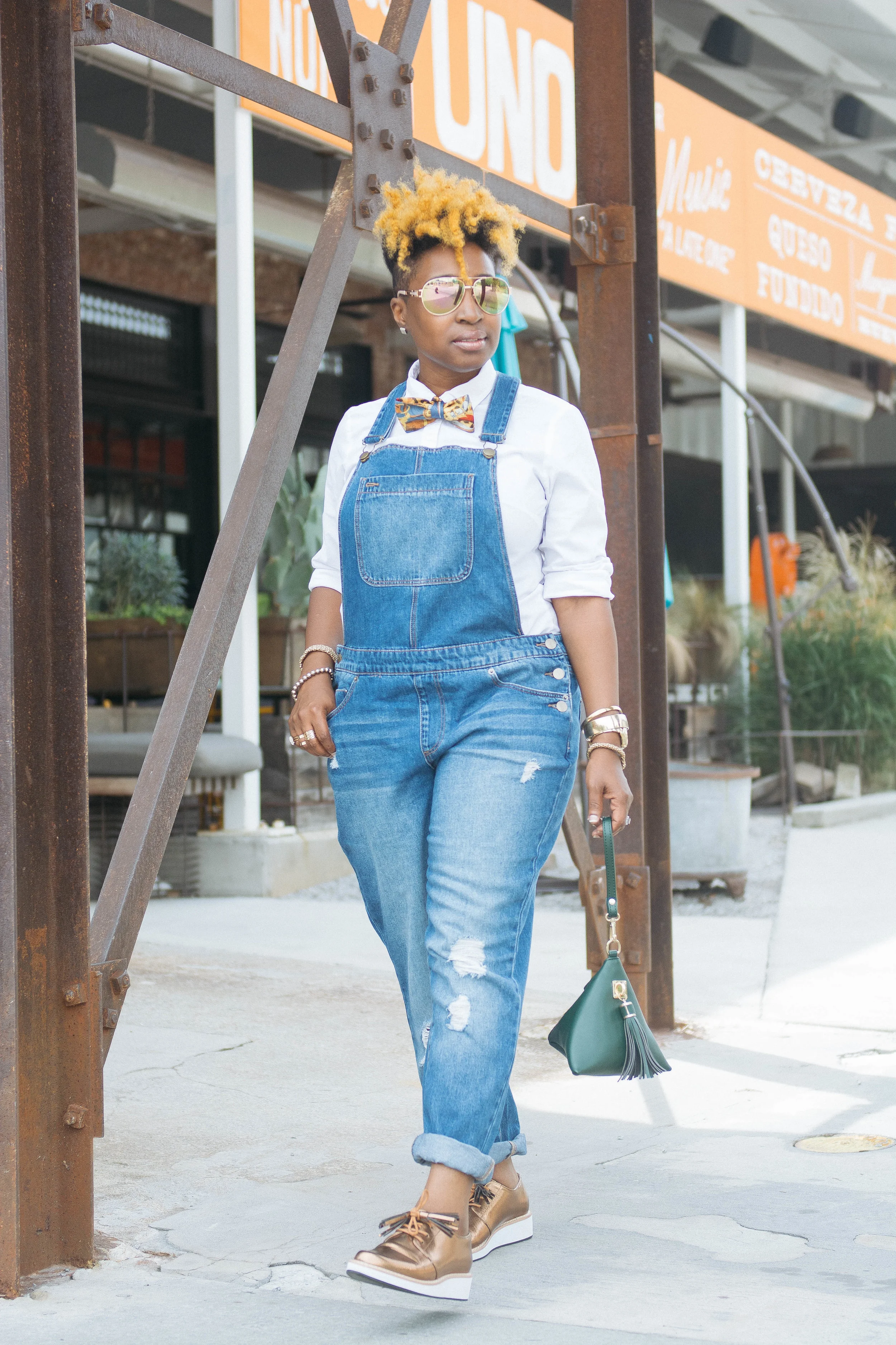 Melodie Stewart, The Style Klazit, Atlanta street style, Overalls, Krog Street