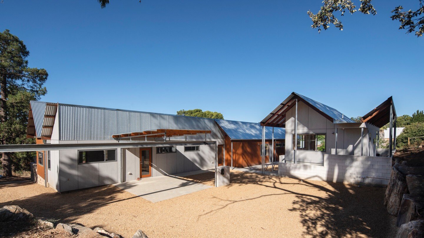 TBArch were thrilled to receive an Award for Sustainable Architecture in the recent SA Architecture Awards, for our Angaston Hill project. 
A mulit-generational trio of dwellings, universally accessible. The Pickle House and the Long House are visibl