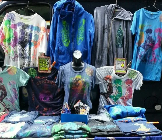 Alternative Organic cotton • Glow in the Dark • handprinted in BK, NY • TommyTees NYC Street Style