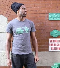 Alternative Organic cotton • Glow in the Dark • handprinted in BK, NY • TommyTees NYC Street Style