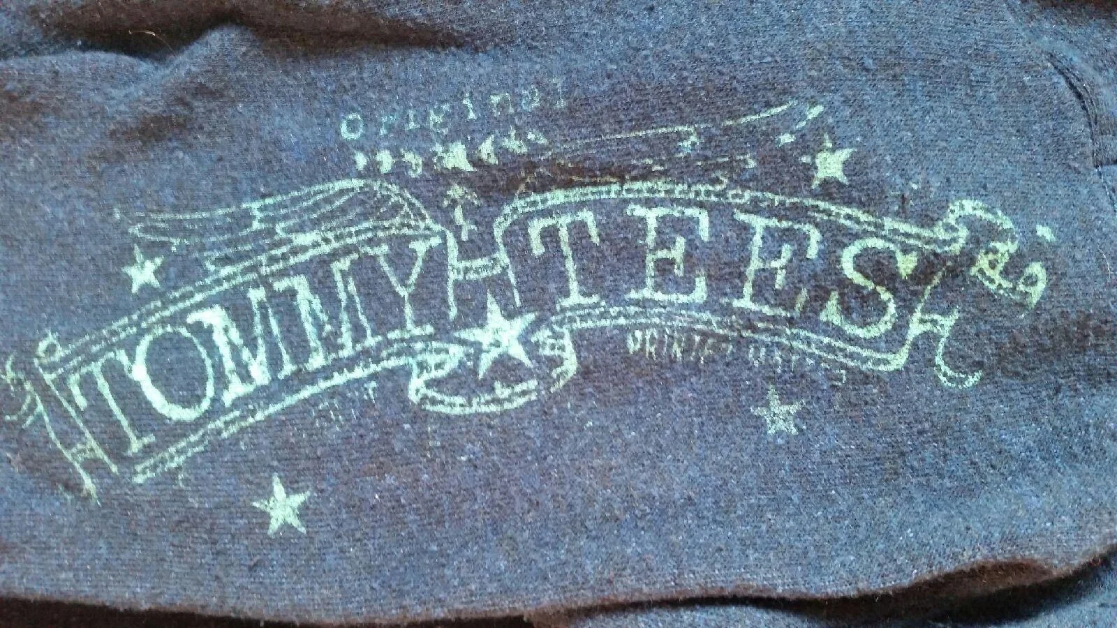 Alternative Organic cotton • Glow in the Dark • handprinted in BK, NY • TommyTees NYC Street Style